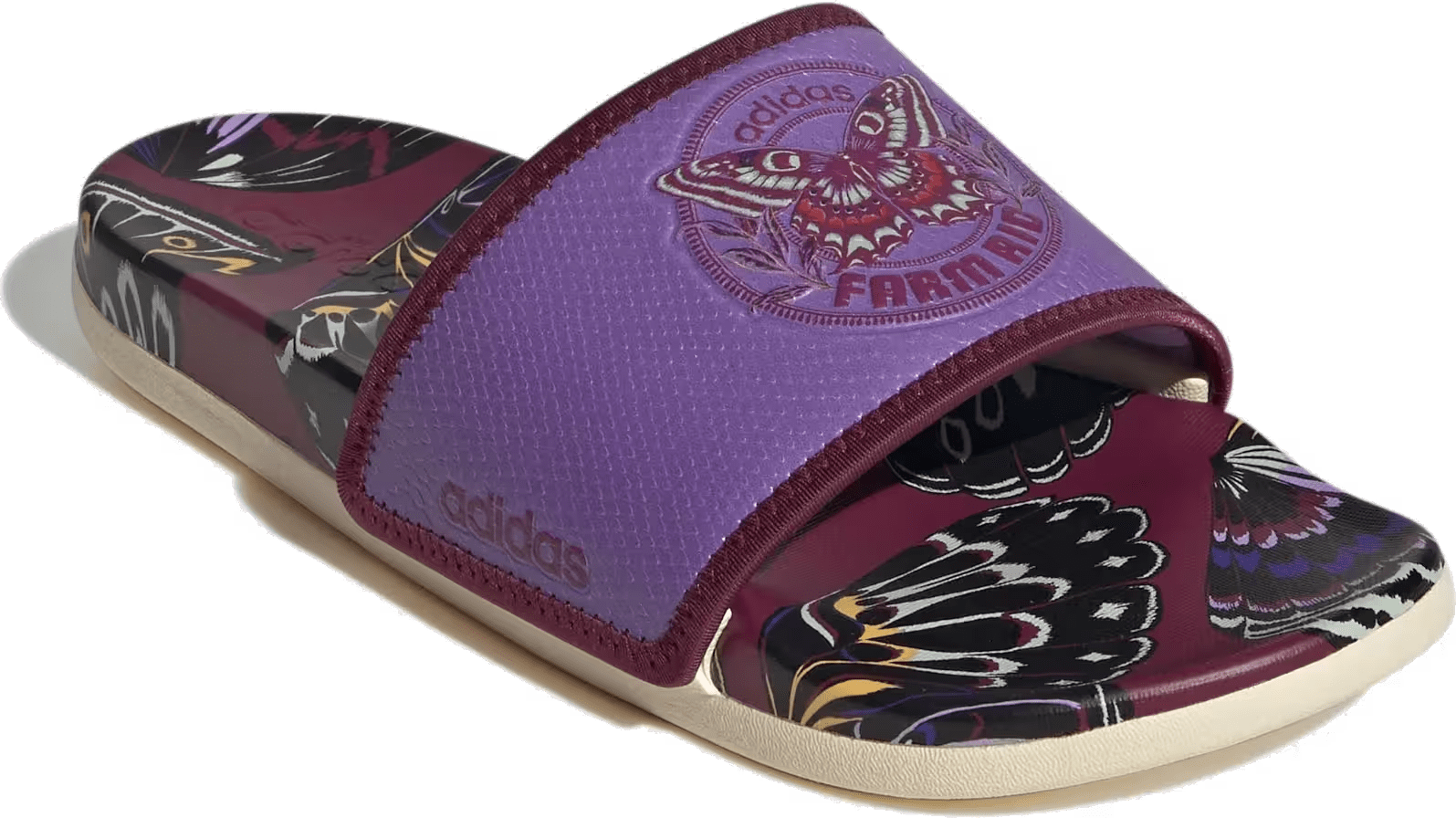 adidas Adilette Comfort Slides Purple Warm Vanilla (Women's)
