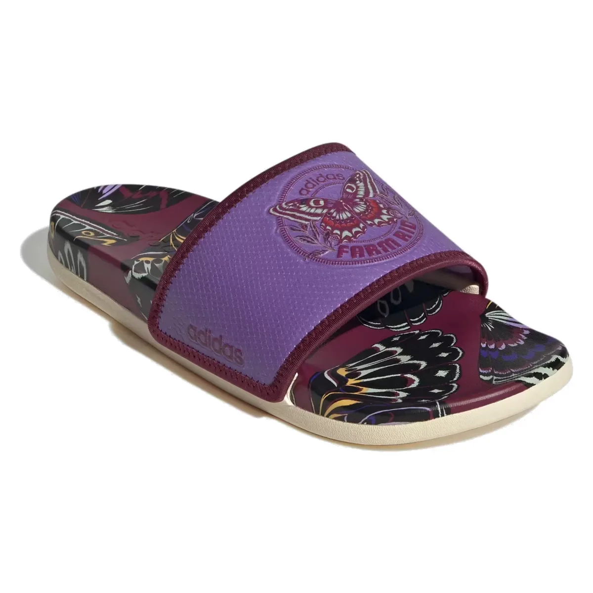 adidas Adilette Comfort Slides Purple Warm Vanilla (Women's)
