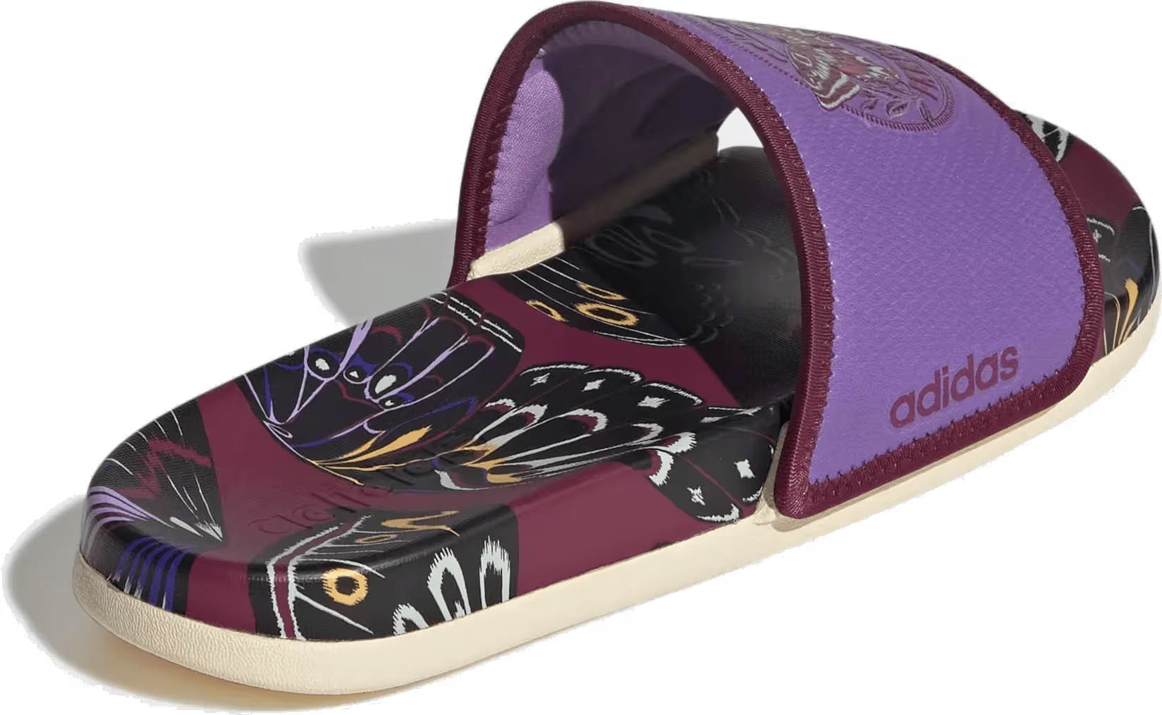 adidas Adilette Comfort Slides Purple Warm Vanilla (Women's)