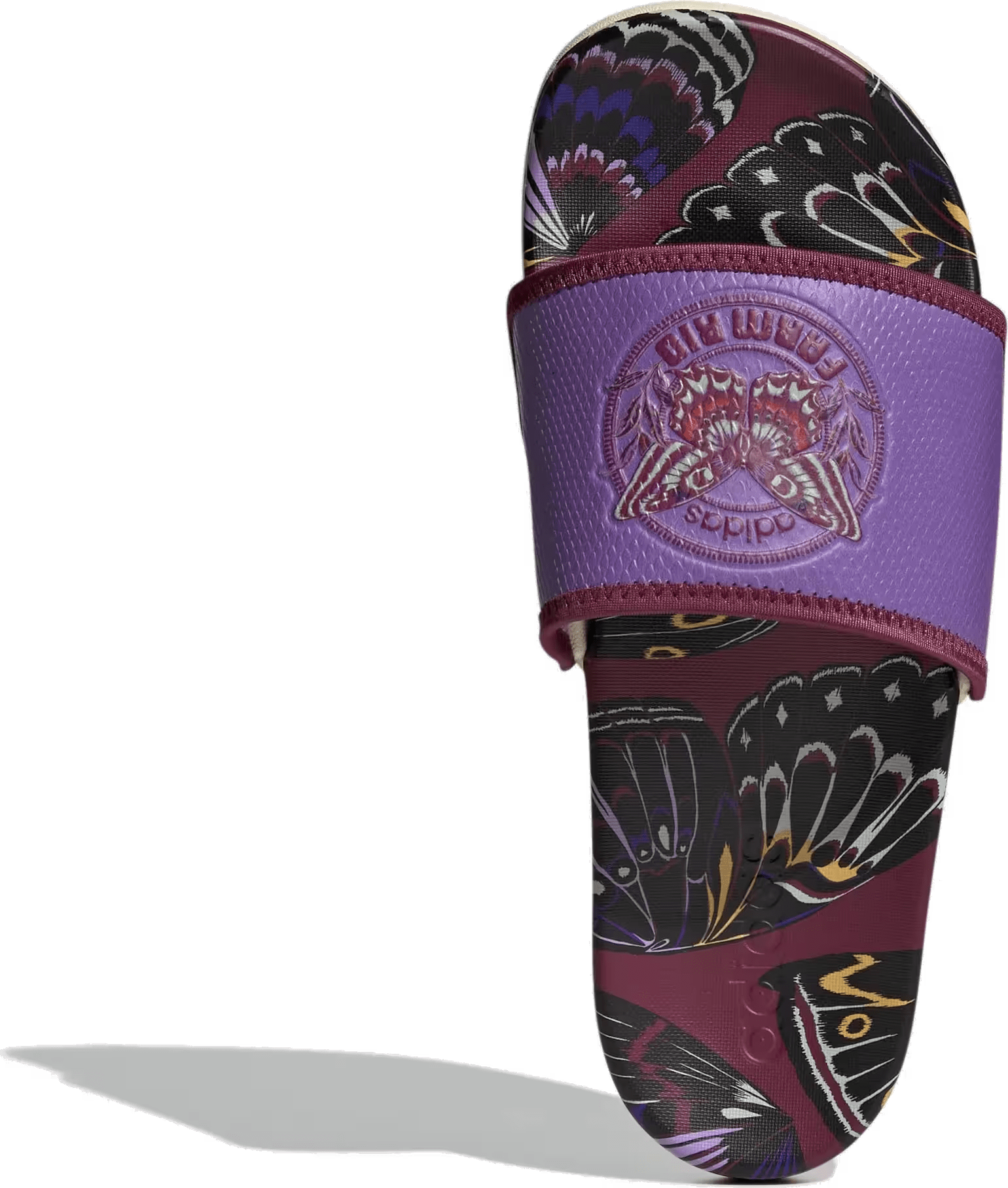 adidas Adilette Comfort Slides Purple Warm Vanilla (Women's)