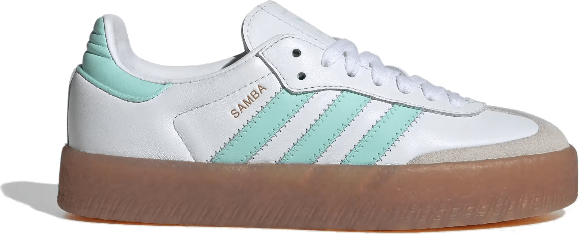 adidas Sambae Cloud White Clear Mint Gold Metallic (GS)