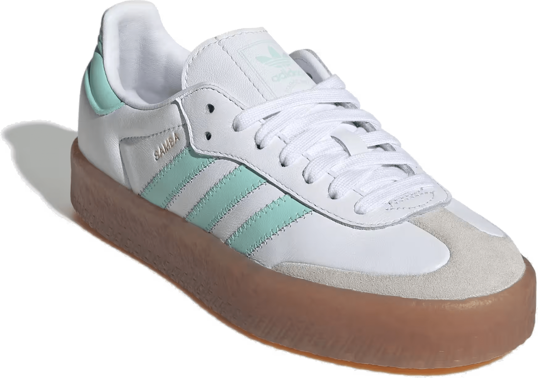 adidas Sambae Cloud White Clear Mint Gold Metallic (GS)