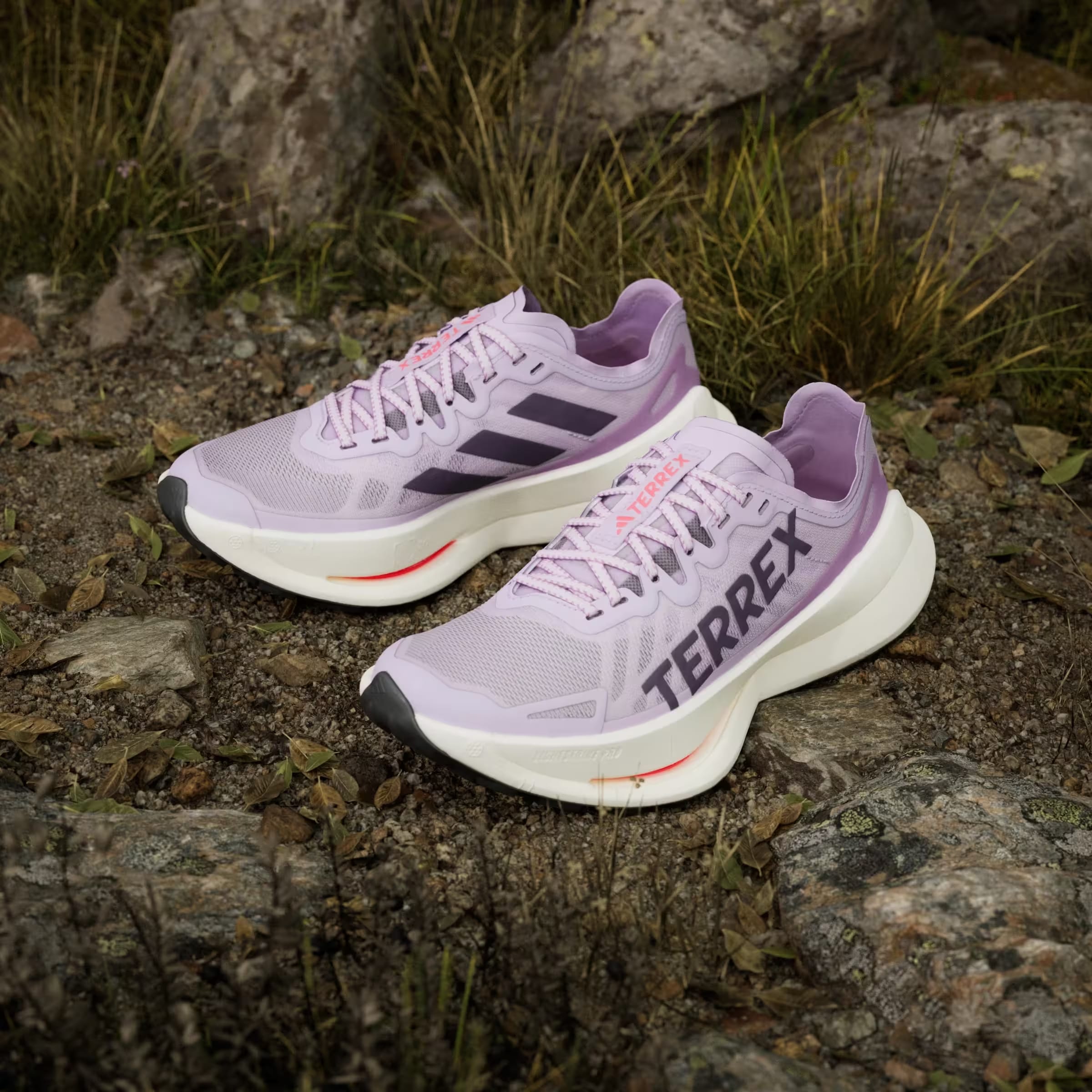 adidas Terrex Agravic Speed Ultra Trail Powder Plum Aurora Plum Lucid Red (Women's)