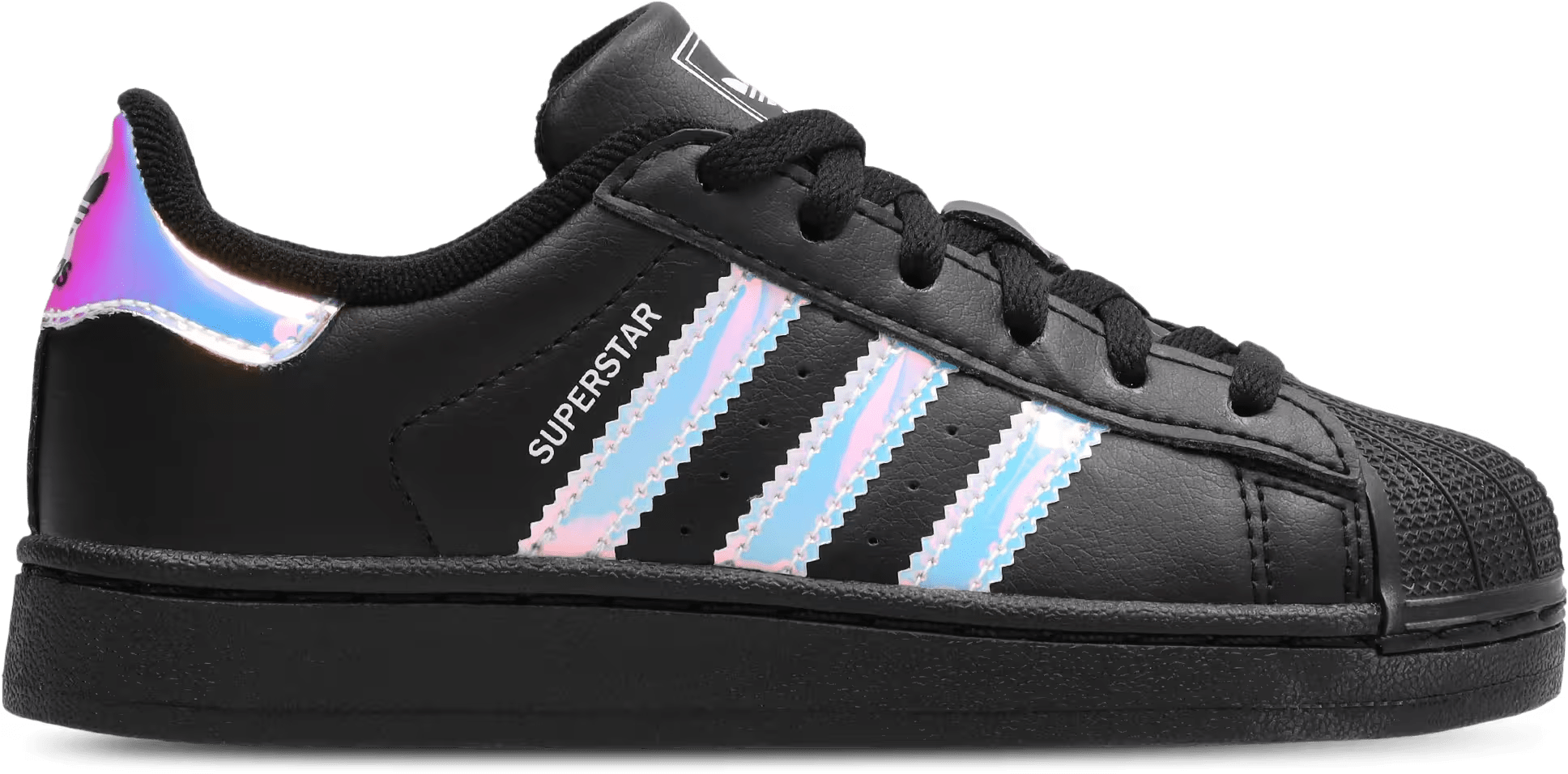 adidas Superstar II Core Black Black Halo Blue (PS)