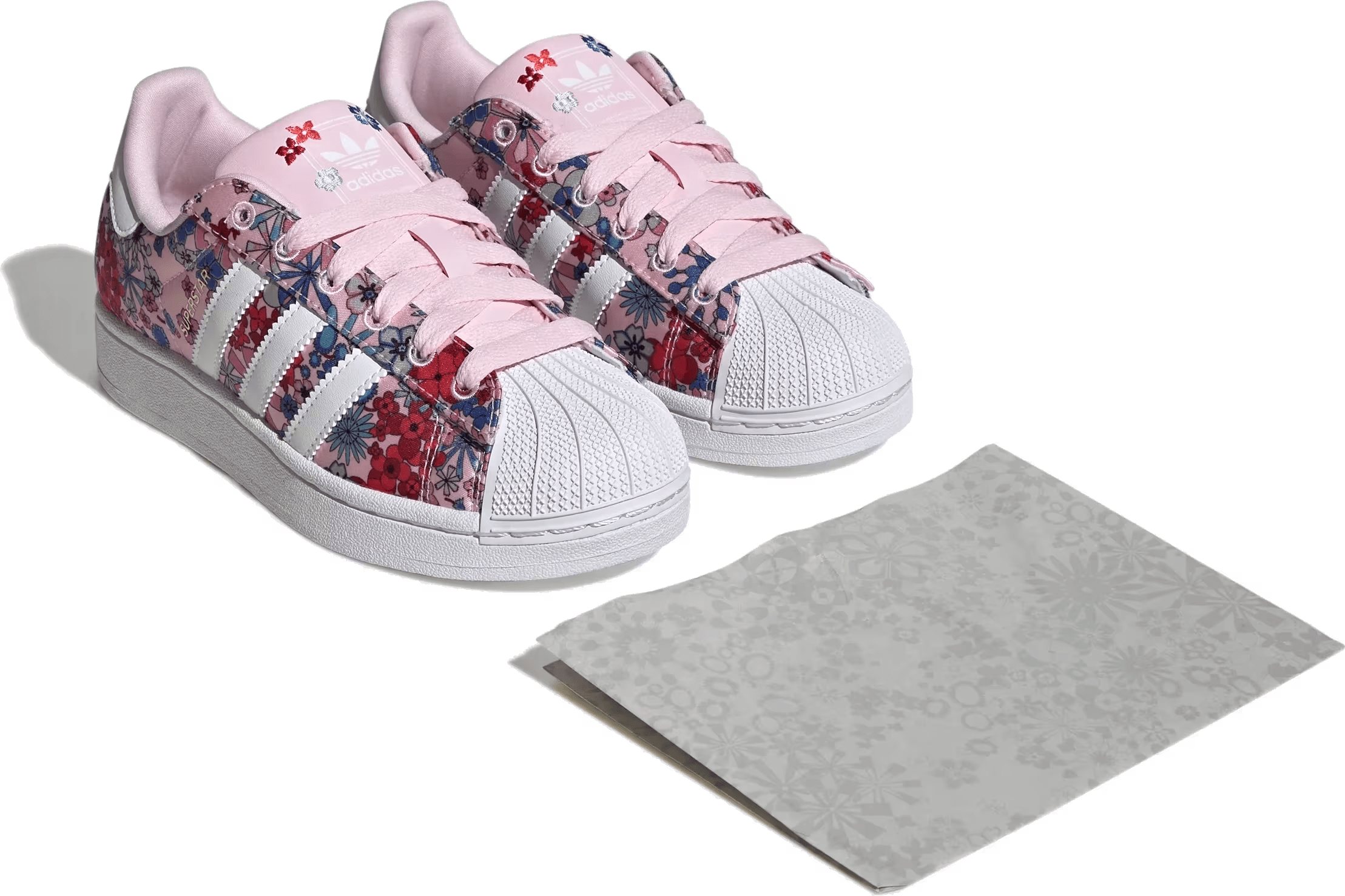 Liberty London x Adidas SuperStar II GS "Clear Floral Pink"