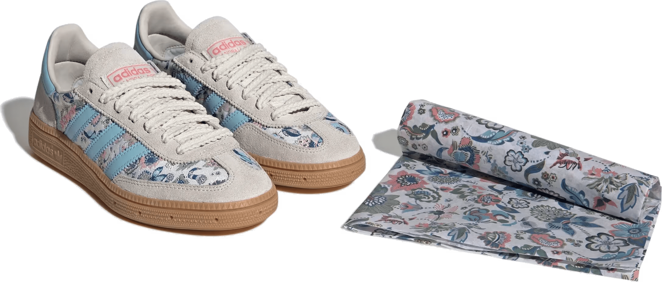 Liberty London x Adidas Handball Spezial GS "Off White Icey Blue"