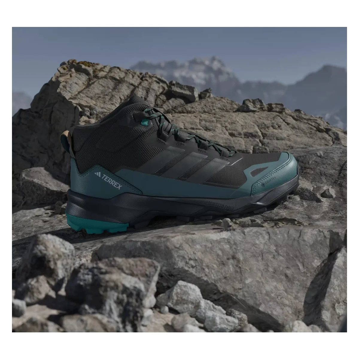 adidas Terrex Skychaser AX5 Mid Gore-Tex Core Black Carbon Pure Teal