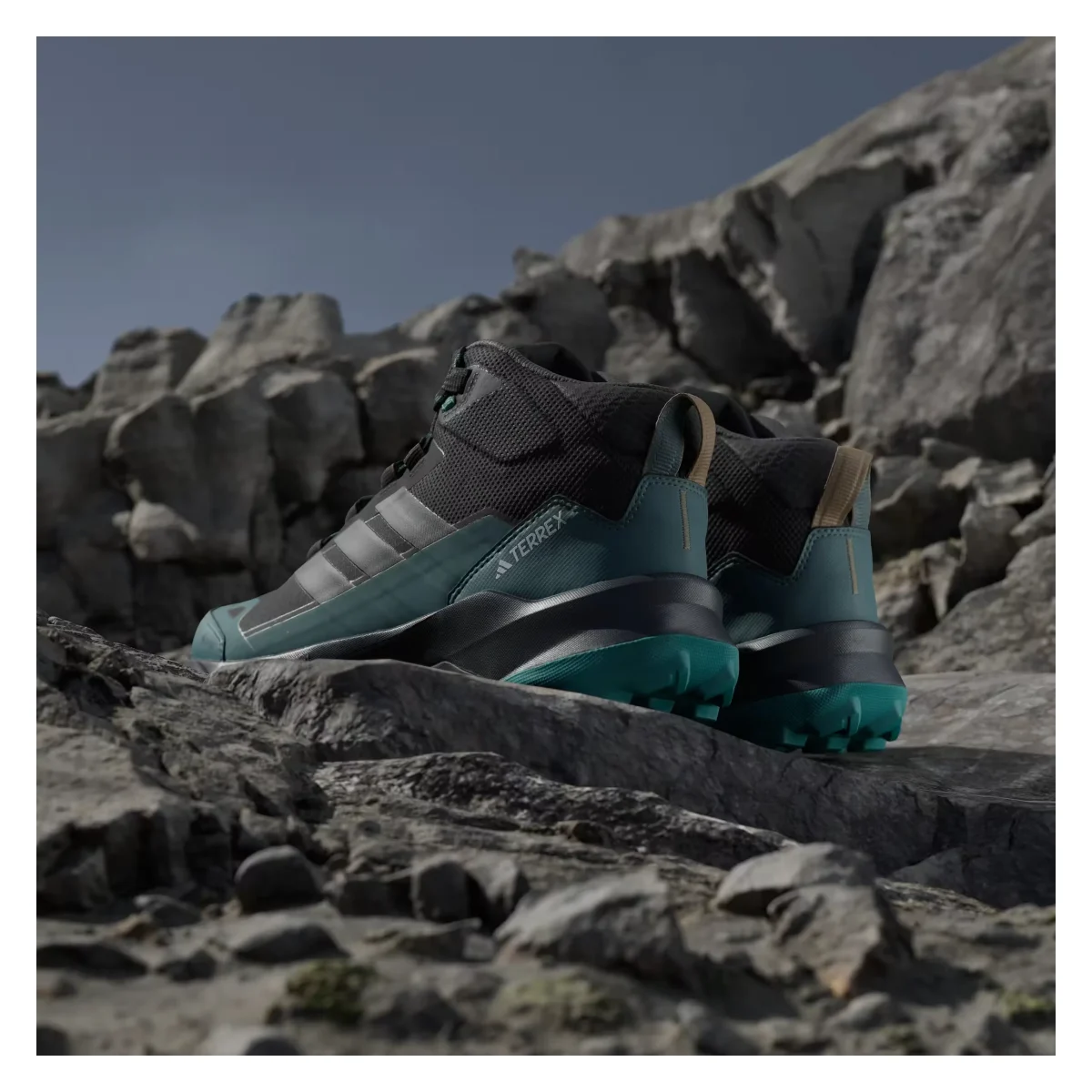 adidas Terrex Skychaser AX5 Mid Gore-Tex Core Black Carbon Pure Teal