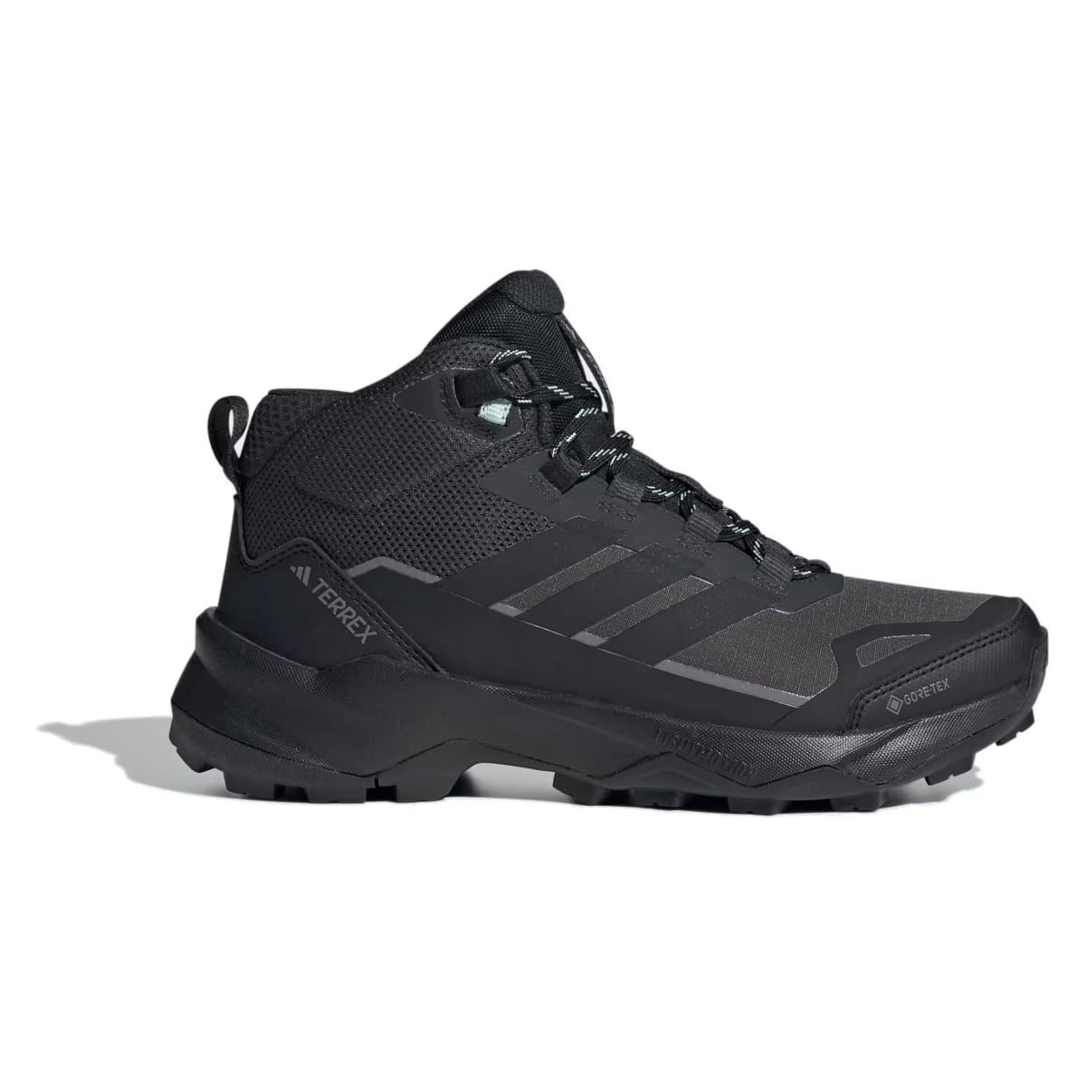 adidas Terrex Skychaser AX5 Mid Gore-Tex Carbon Core Black Semi Flash Aqua (Women's)
