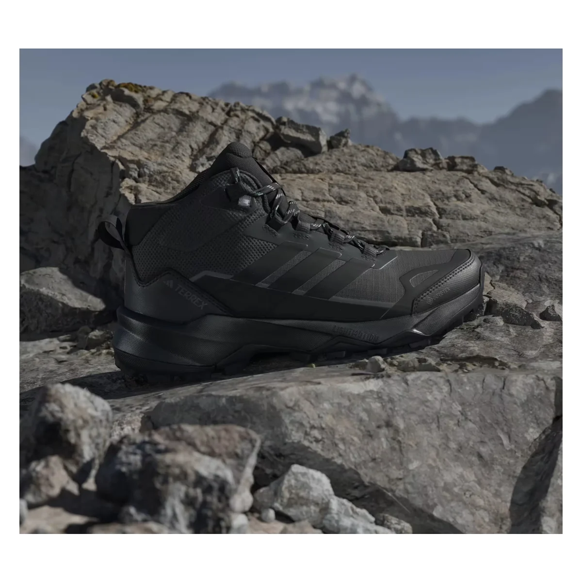 adidas Terrex Skychaser AX5 Mid Gore-Tex Carbon Core Black Semi Flash Aqua (Women's)