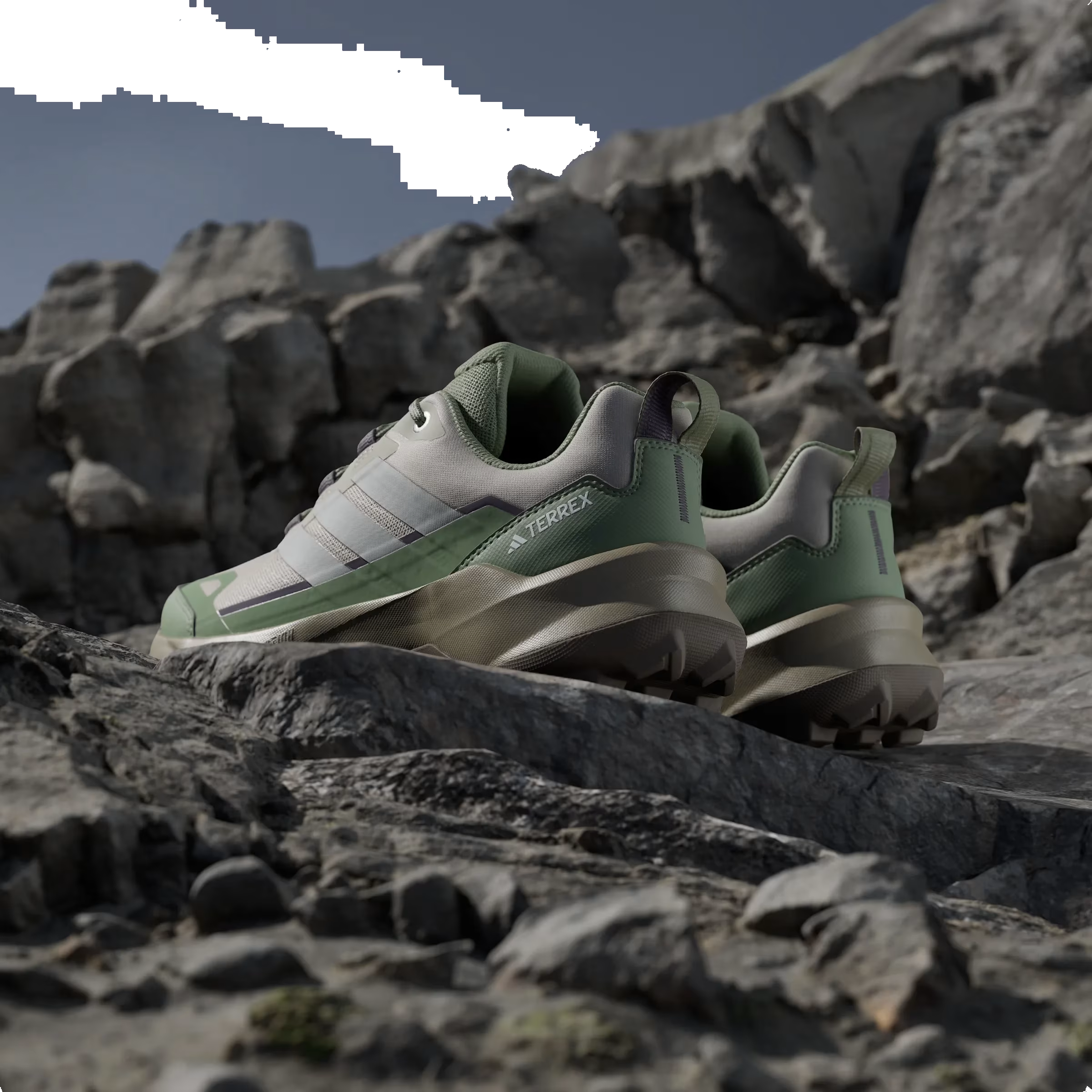 adidas Terrex Skychaser AX5 Beige Grey Two Tent Green (Women's)