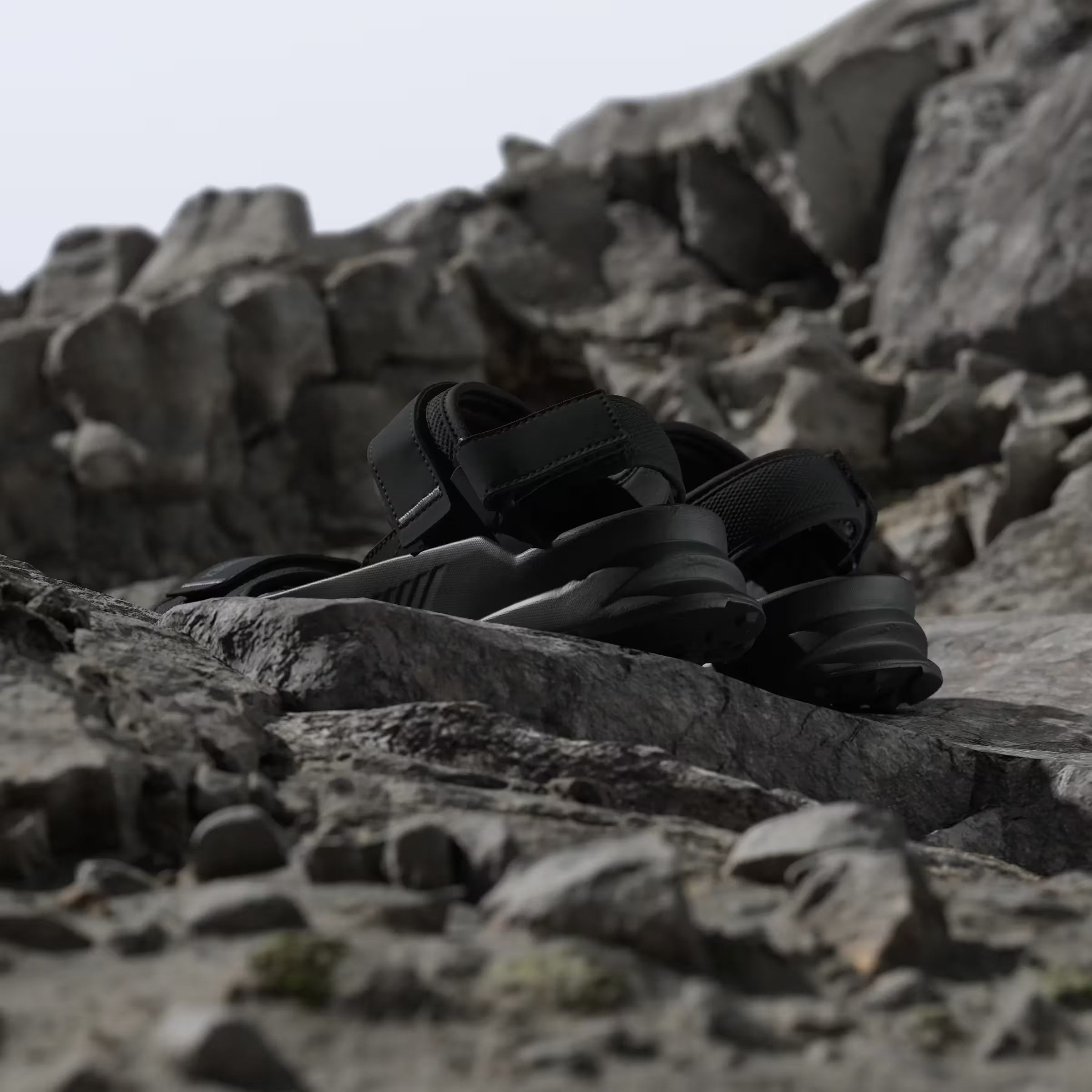 adidas Terrex Hydroterra Sandals Core Black Grey Four