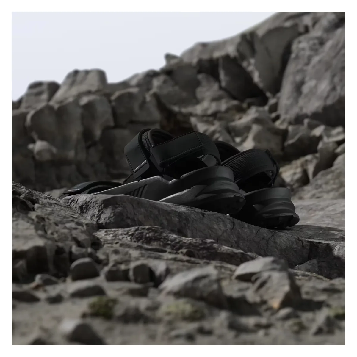 adidas Terrex Hydroterra Sandals Core Black Grey Four