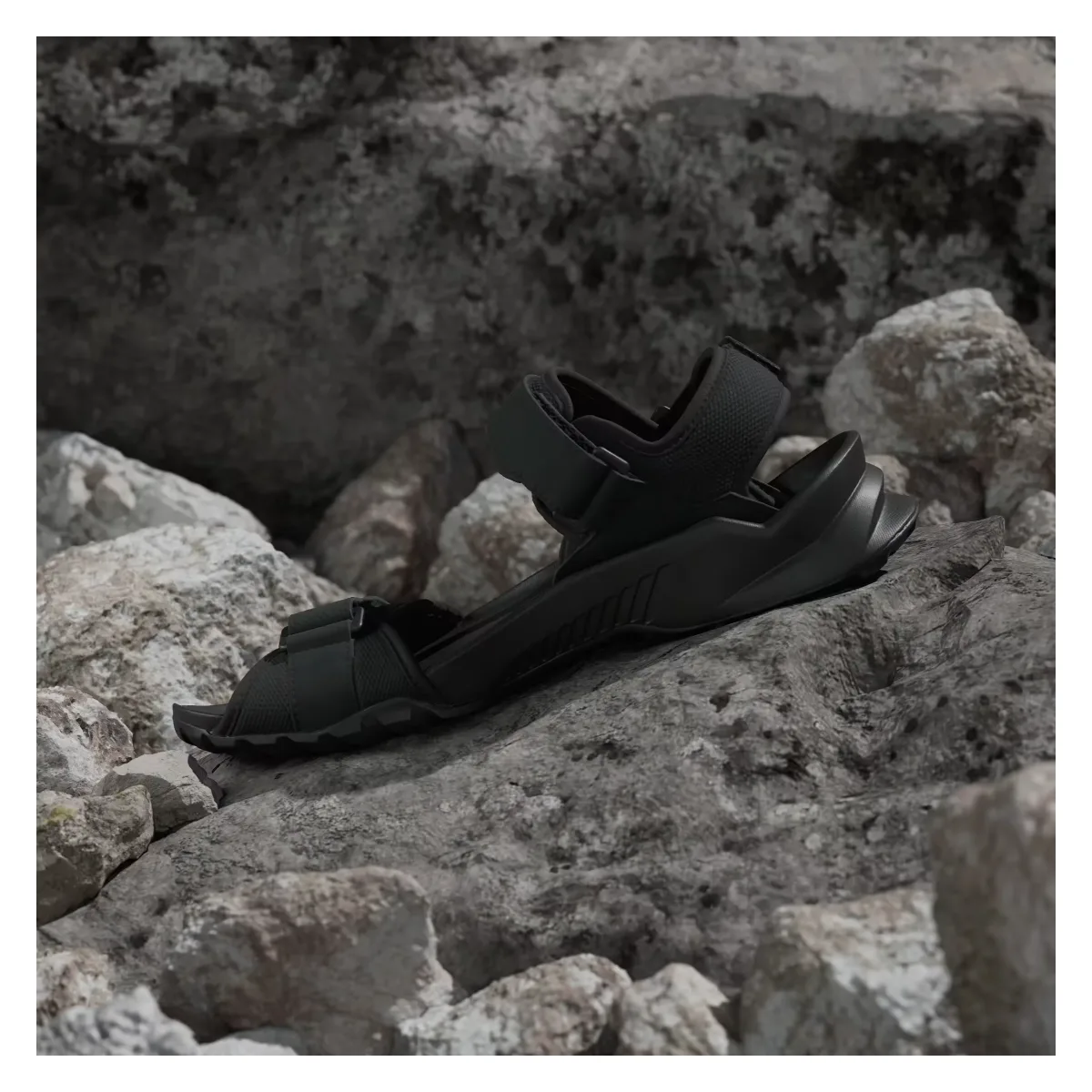 adidas Terrex Hydroterra Sandals Core Black Grey Four