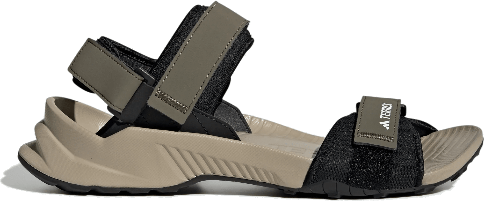 adidas Terrex Hydroterra Sandals Olive Strata Core Black Wonder Beige