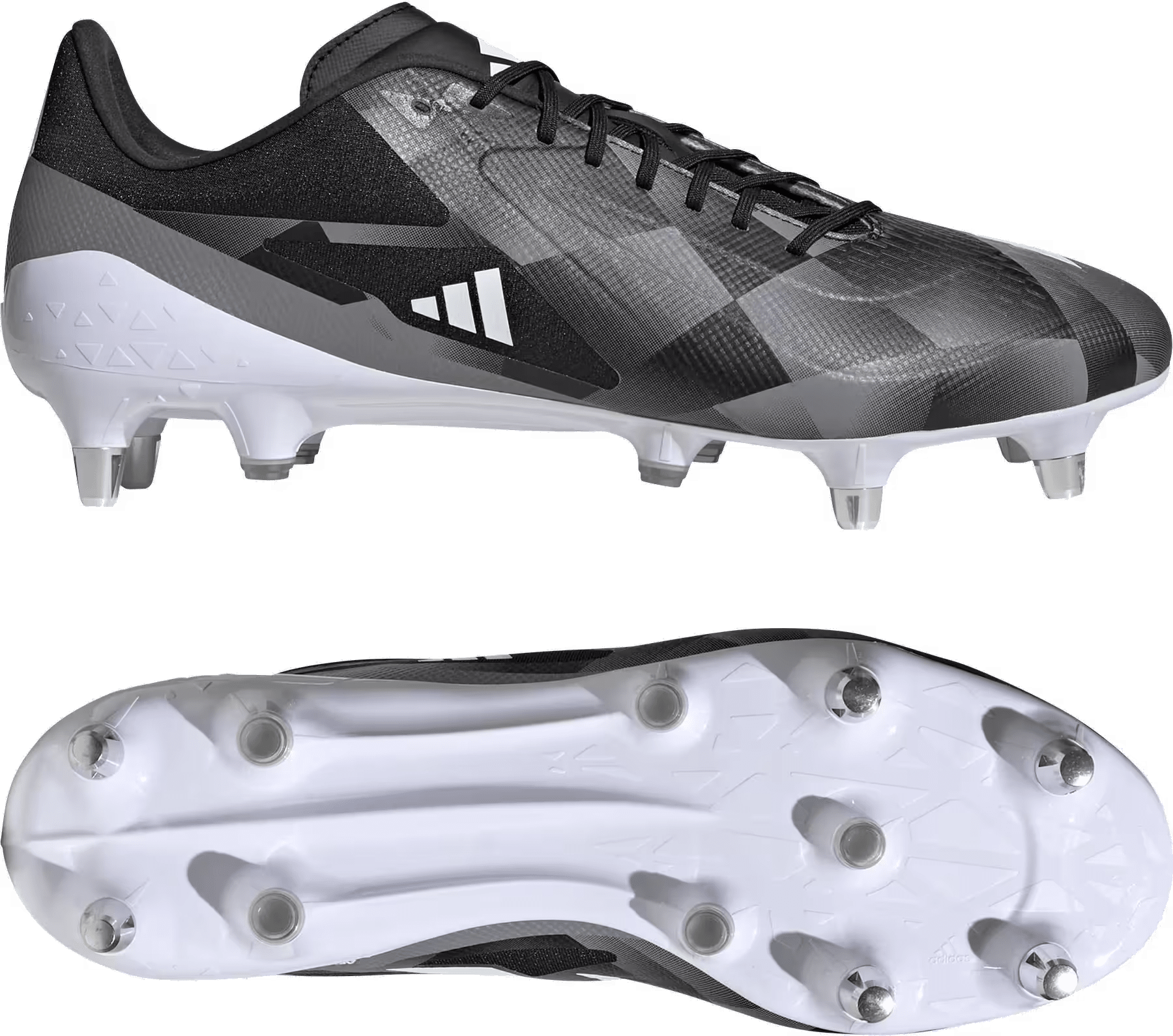 adidas Adizero RS15 Ultimate SG Rugby Core Black White Grey