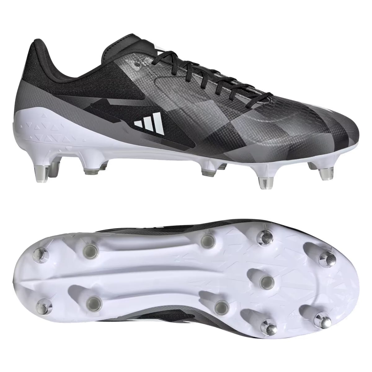 adidas Adizero RS15 Ultimate SG Rugby Core Black White Grey
