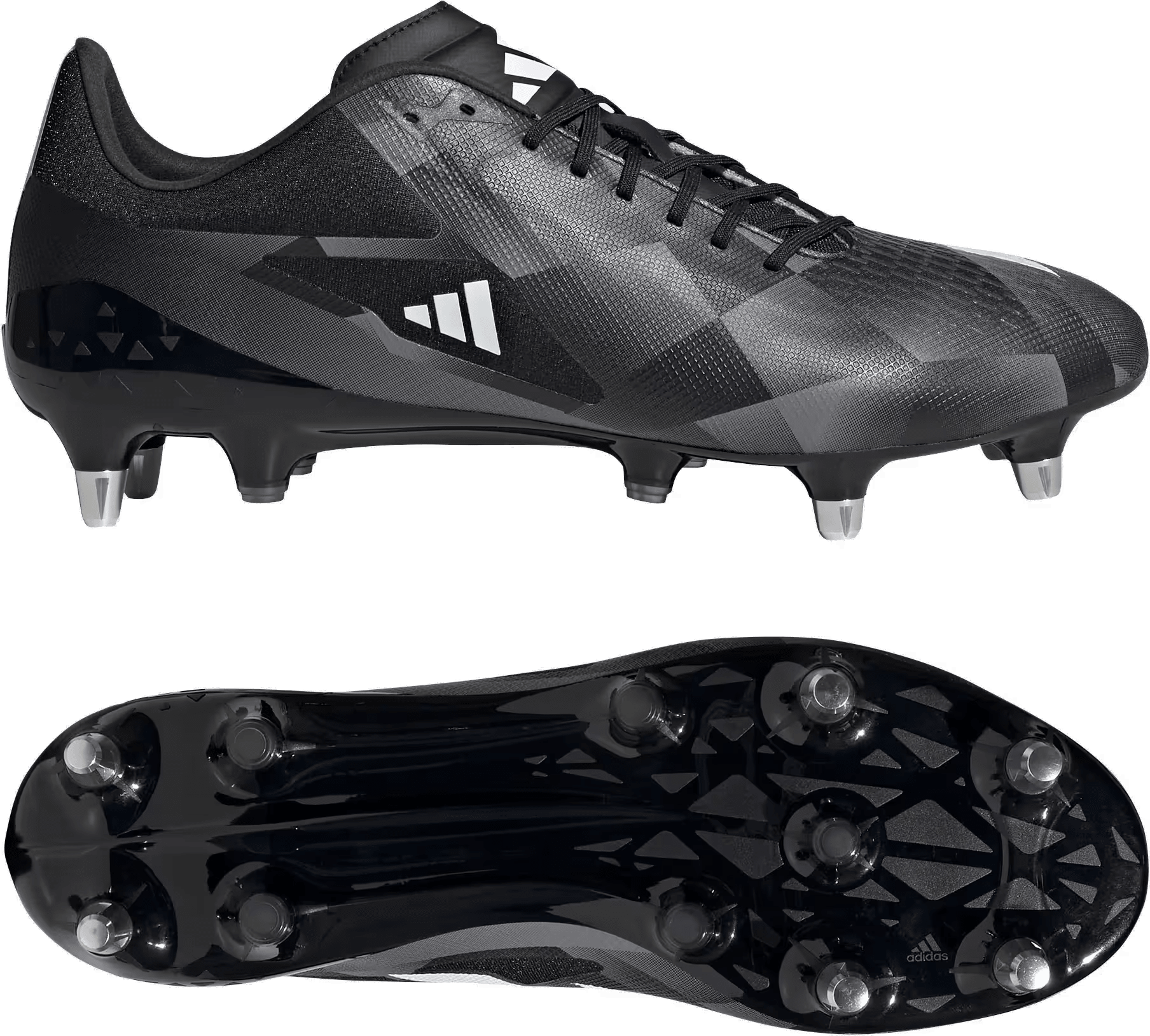 adidas Adizero RS15 Pro SG Rugby Core Black Grey Three