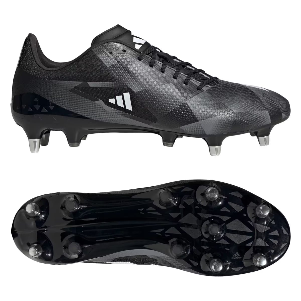 adidas Adizero RS15 Pro SG Rugby Core Black Grey Three