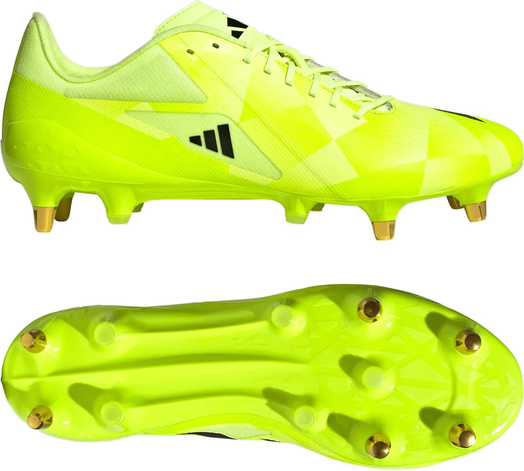 adidas Adizero RS15 Pro SG Rugby Hi-Res Yellow Core Black Lucid Lemon