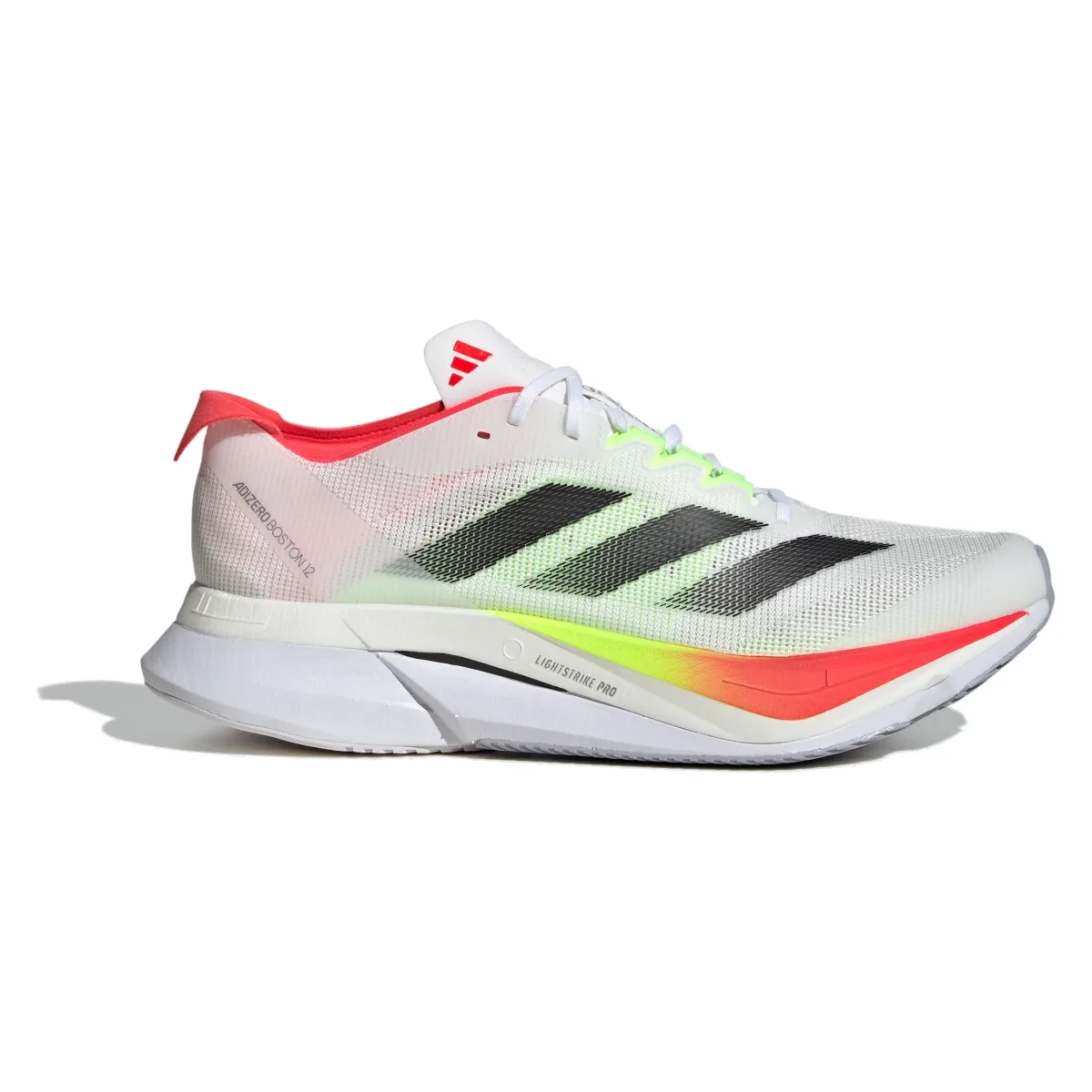 adidas Adizero Boston 12 Cloud White Core Black Lucid Red