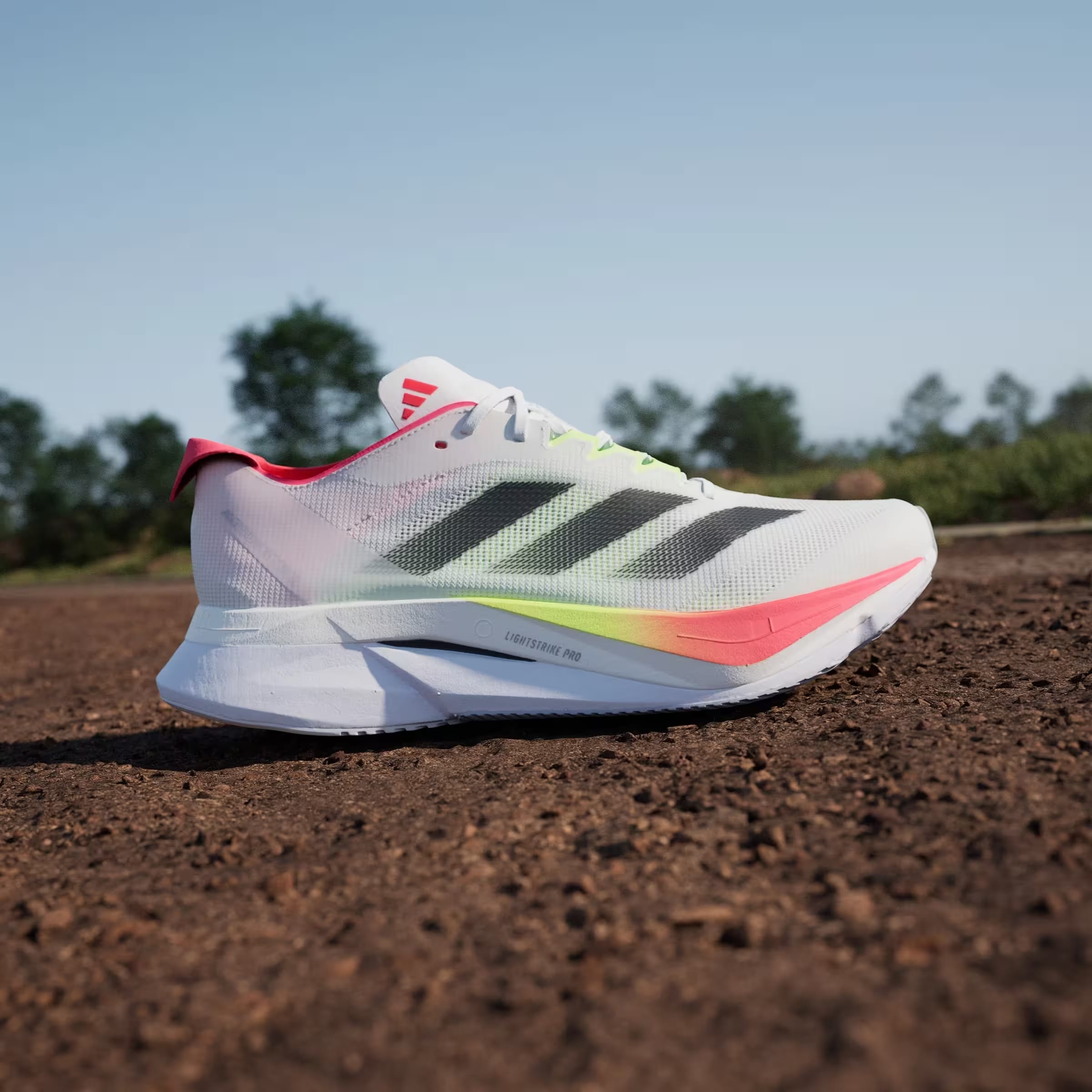 adidas Adizero Boston 12 Cloud White Core Black Lucid Red