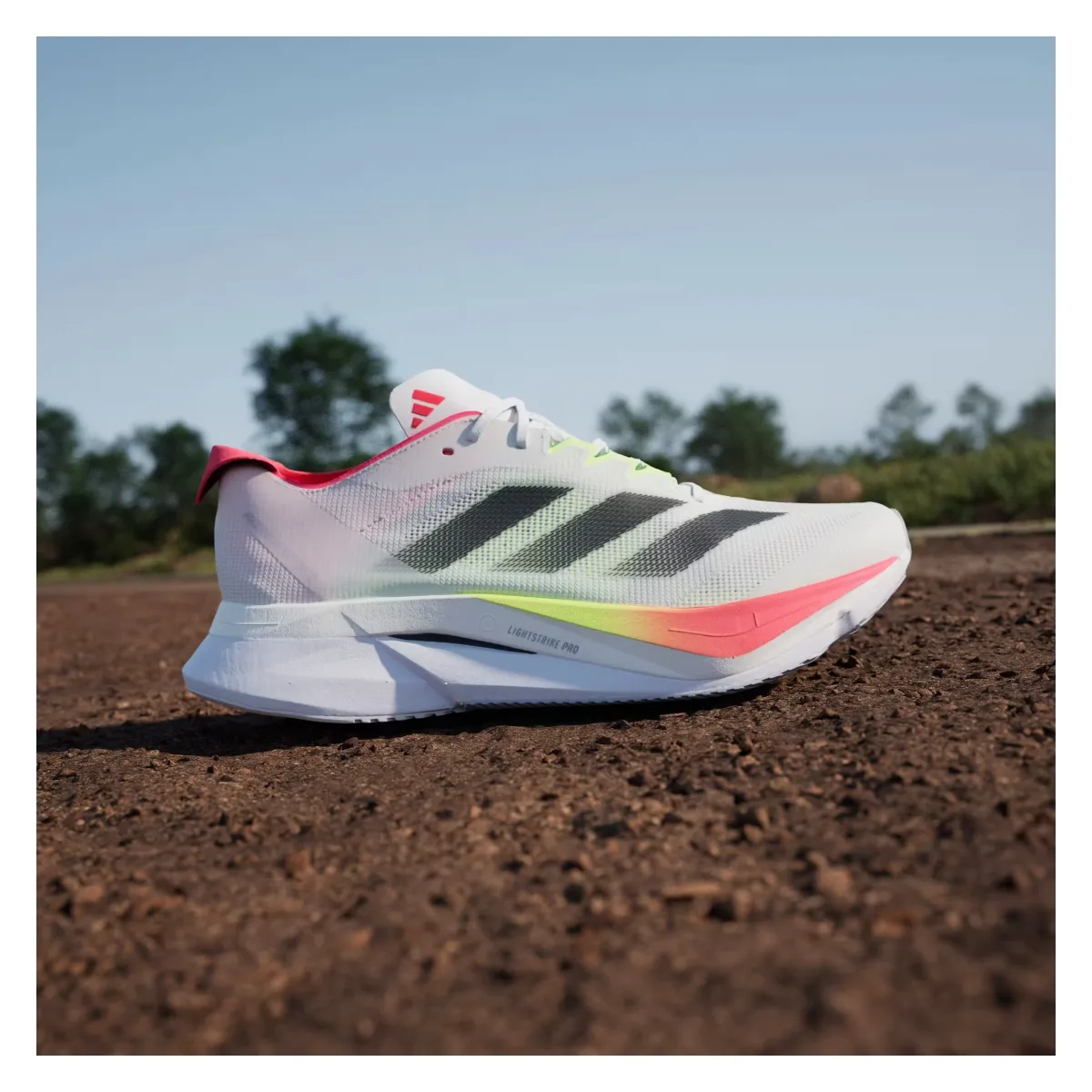 adidas Adizero Boston 12 Cloud White Core Black Lucid Red