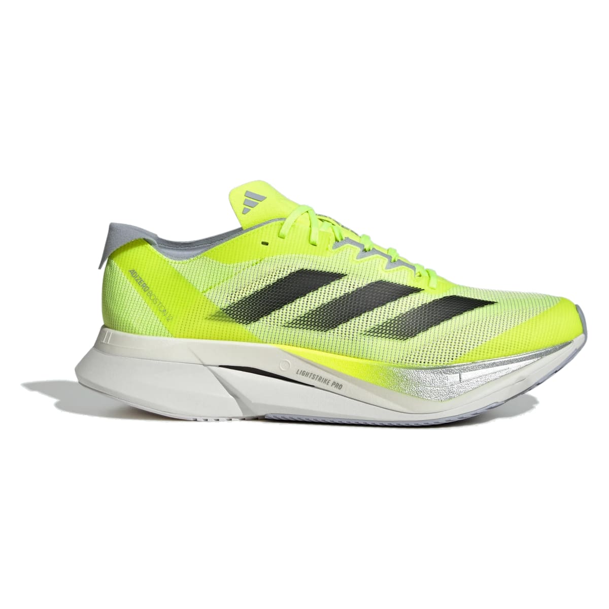 adidas Adizero Boston 12 Lucid Lemon Core Black Silver Metallic