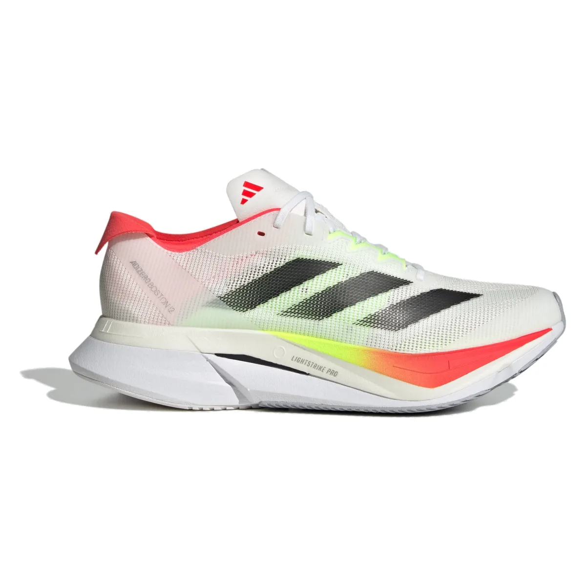 adidas Adizero Boston 12 Cloud White Core Black Lucid Red (Women's)