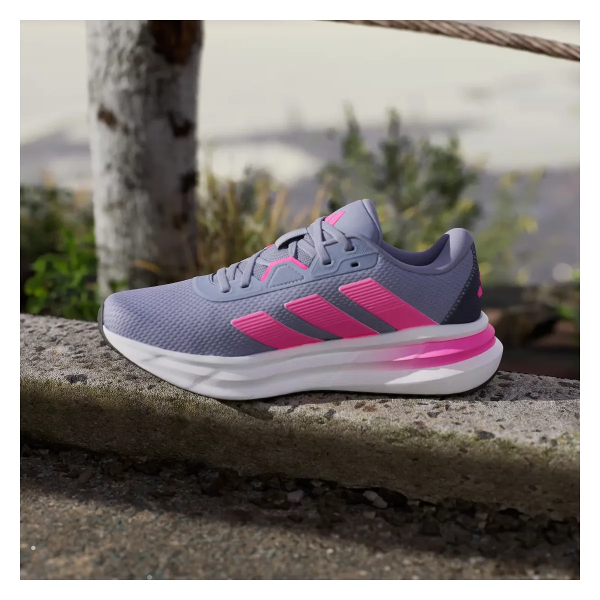 adidas Galaxy 7 Silver Violet Lucid Pink Shadow Navy (Women's)