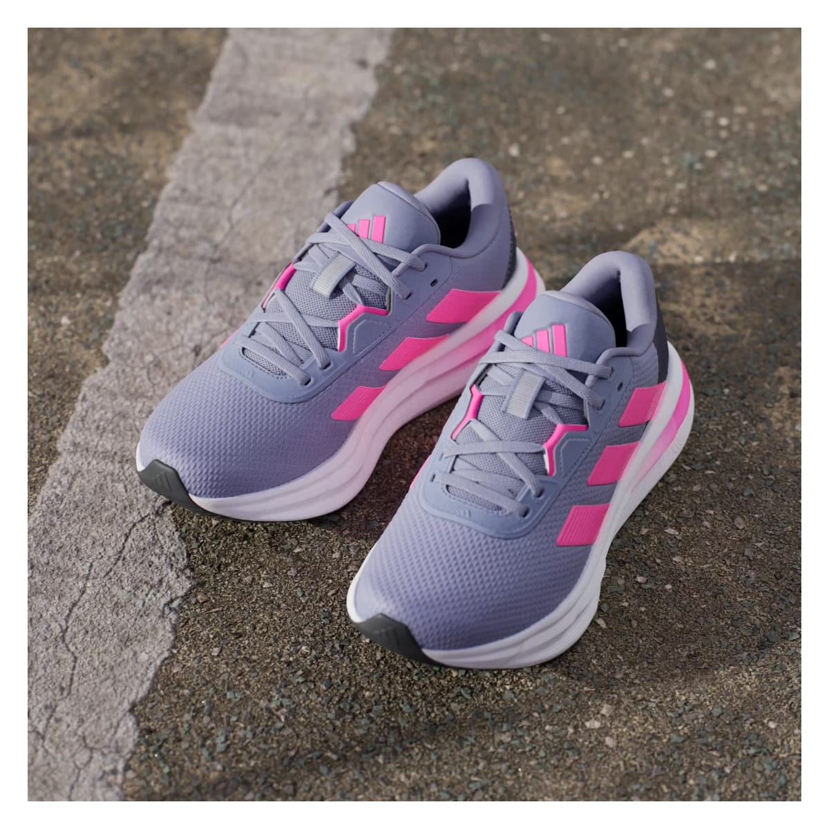 adidas Galaxy 7 Silver Violet Lucid Pink Shadow Navy (Women's)