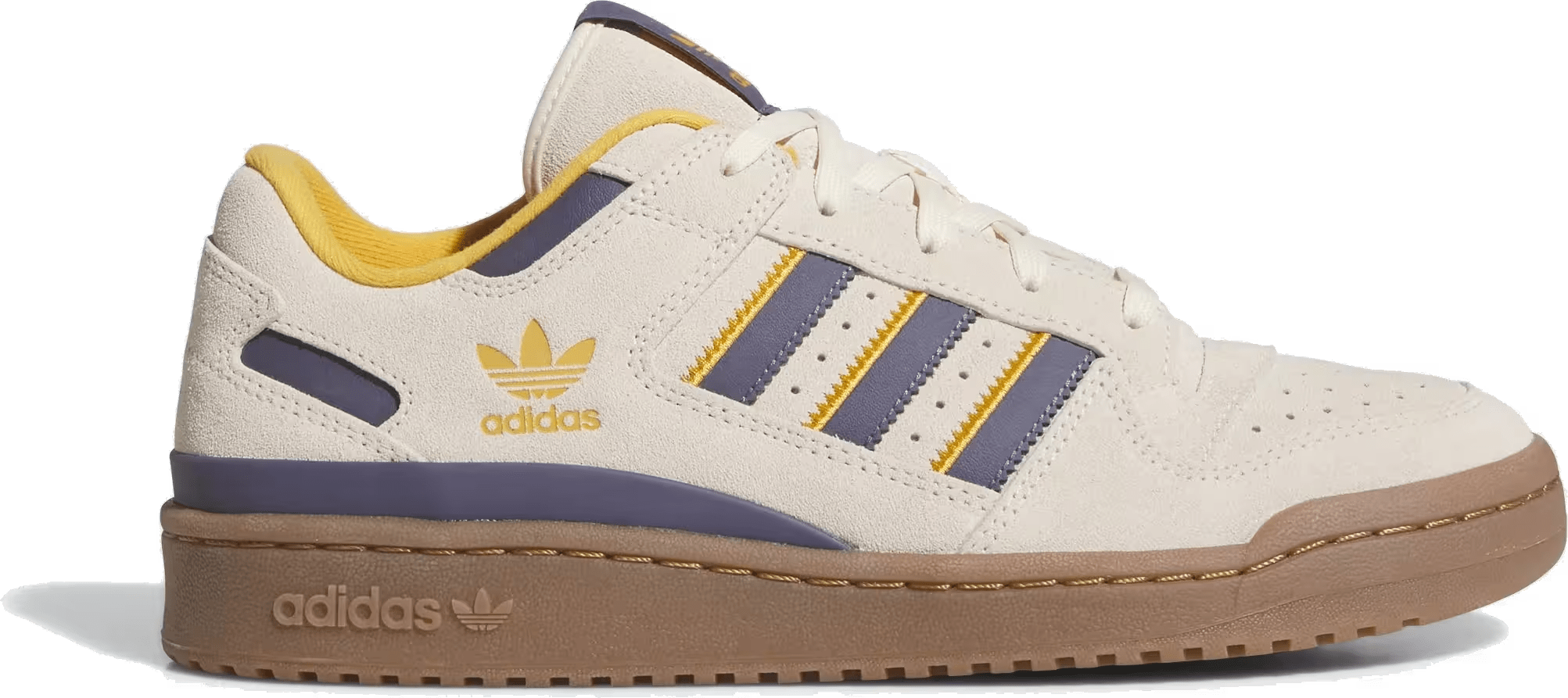 adidas Forum Low CL White Preloved Violet Yellow