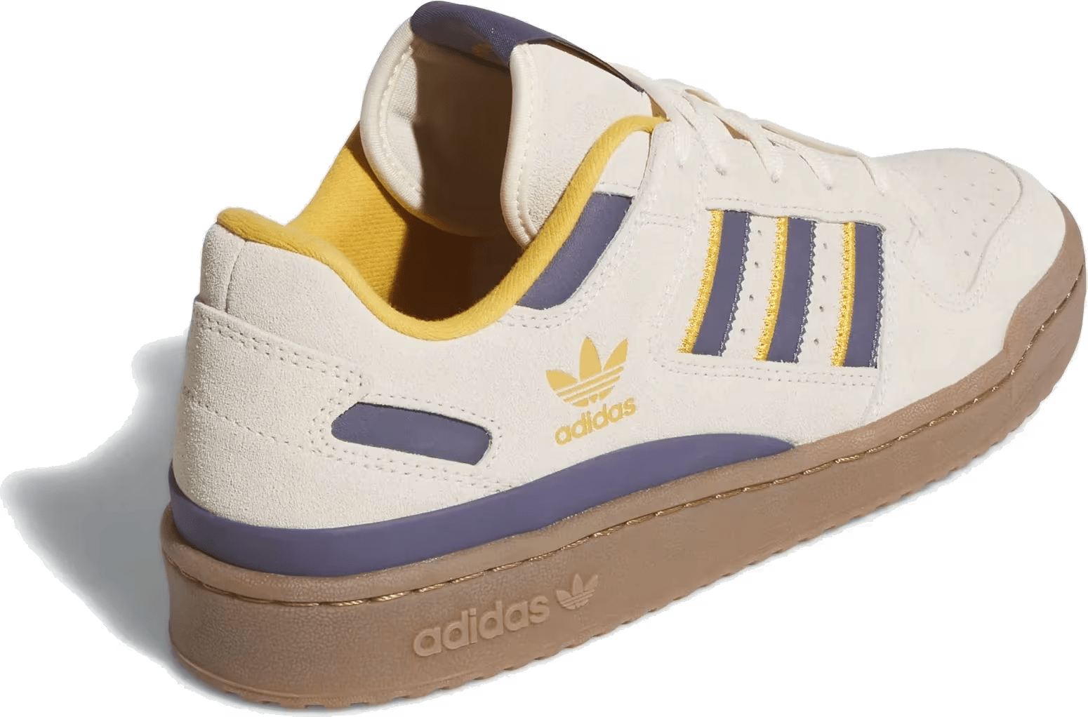 adidas Forum Low CL White Preloved Violet Yellow