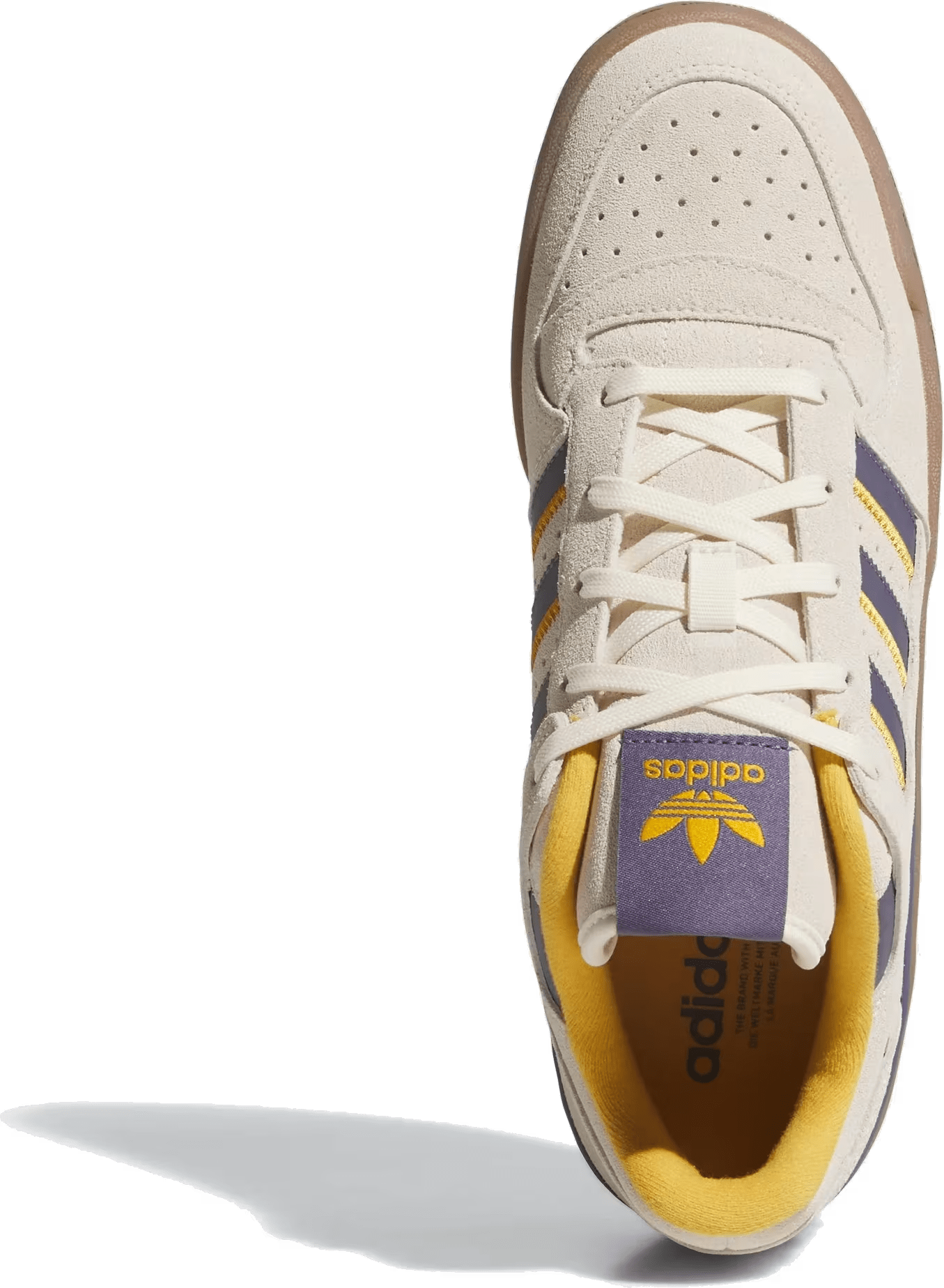 adidas Forum Low CL White Preloved Violet Yellow