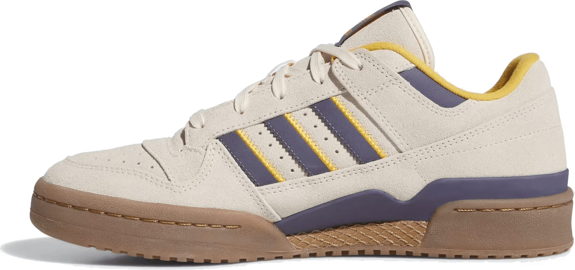 adidas Forum Low CL White Preloved Violet Yellow