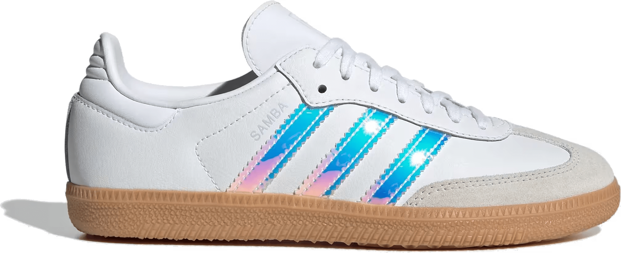 Adidas Samba OG GS "White Iridescent Stripes"