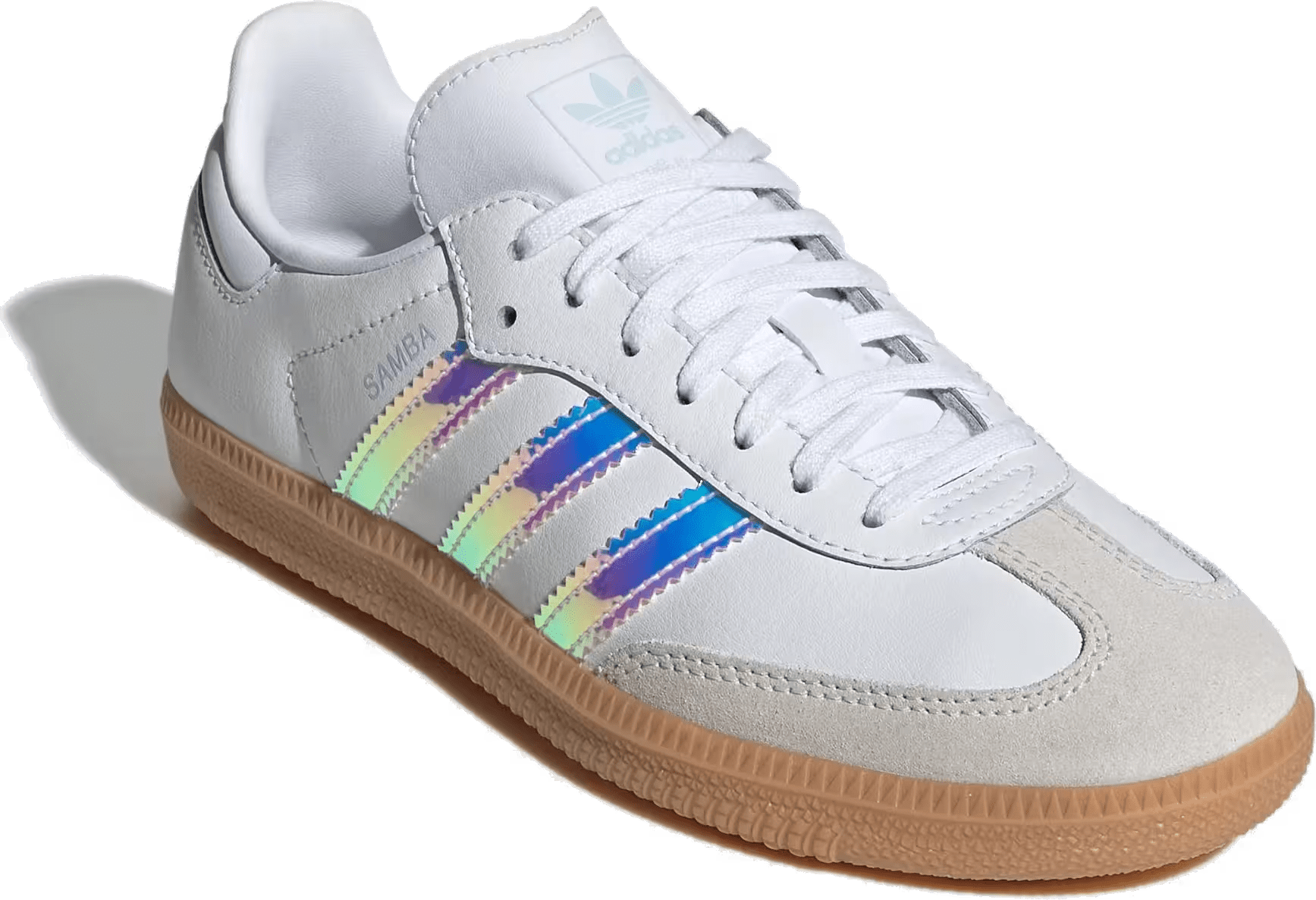 Adidas Samba OG GS "White Iridescent Stripes"