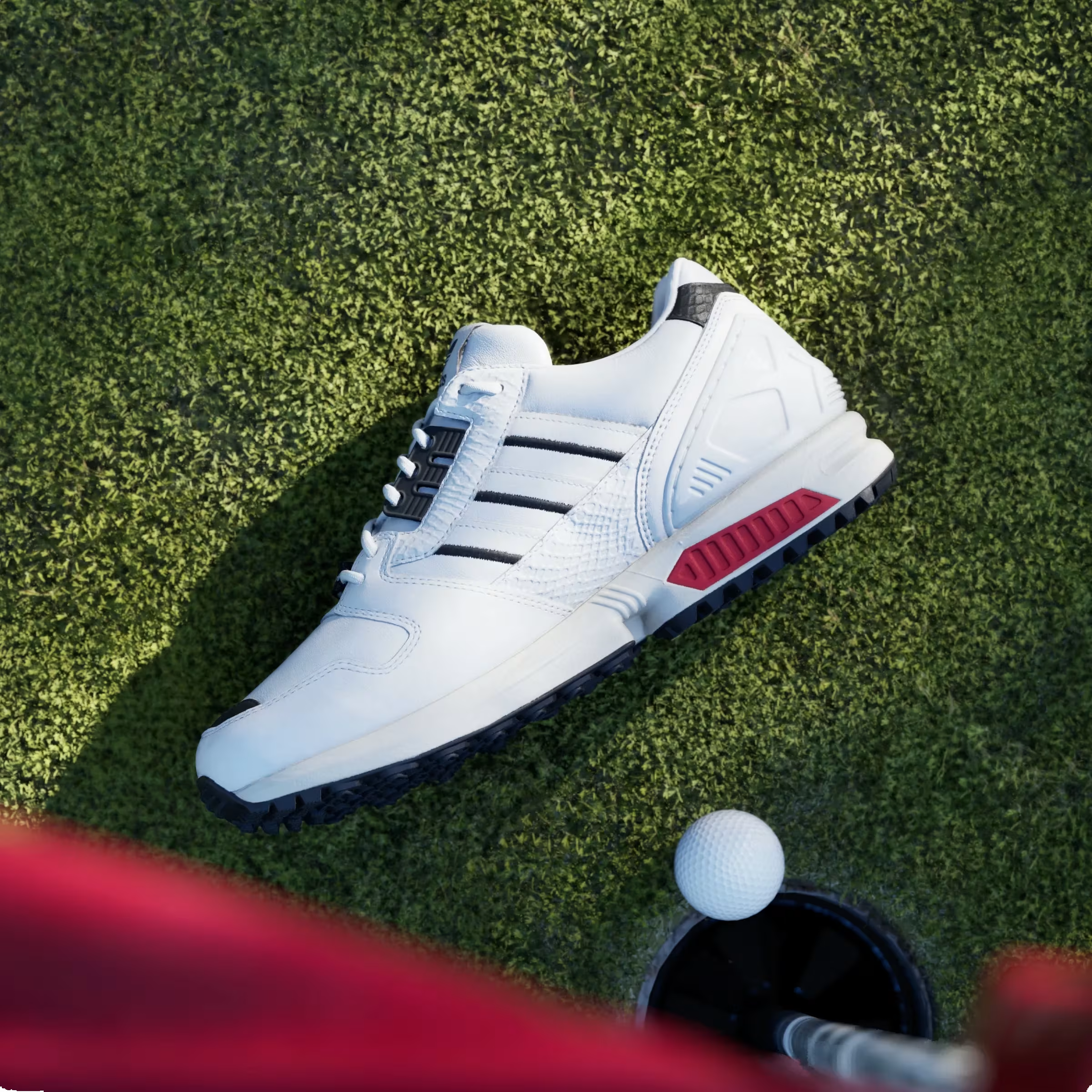 adidas ZX 8000 Spikeless Golf White Black Red