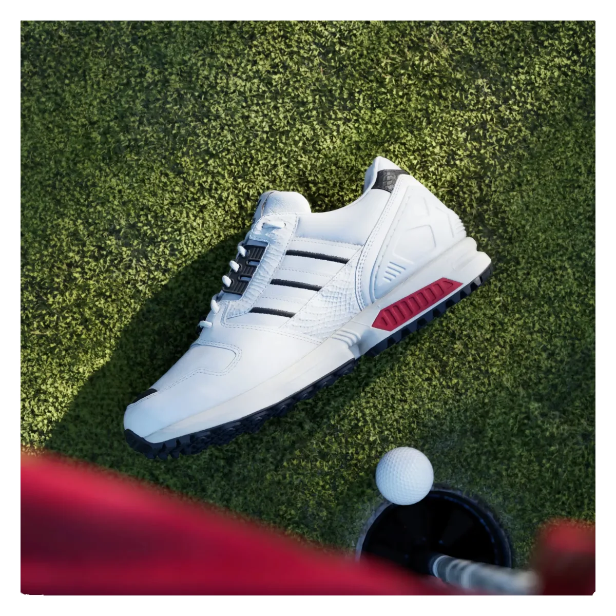 adidas ZX 8000 Spikeless Golf White Black Red | JQ3445 | Sneaker Squad adidas ZX 8000 Spikeless Golf White Black Red | JQ3445 | Sneaker Squad