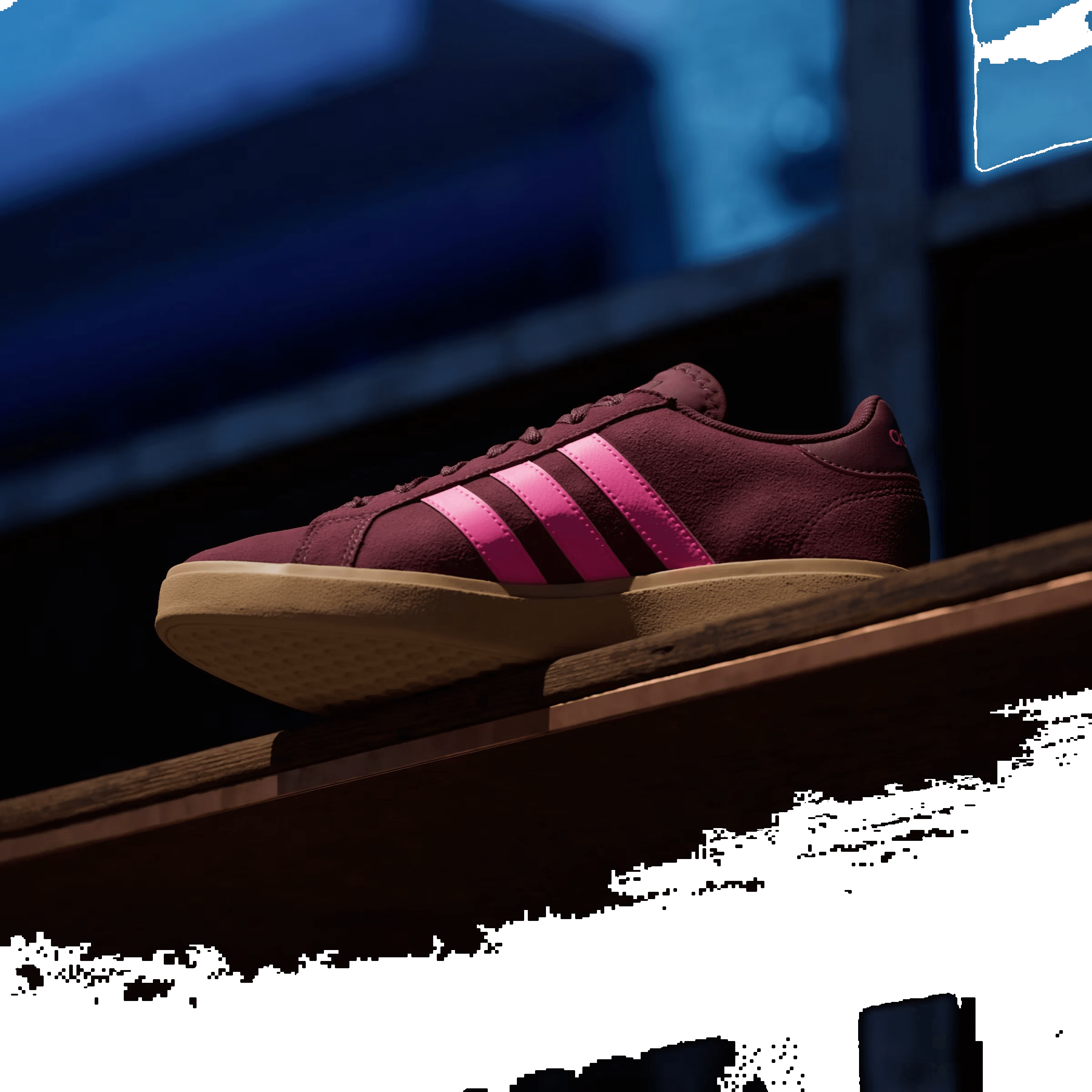 adidas Grand Court Base 00s Shadow Red Lucid Pink Gum (Women's)