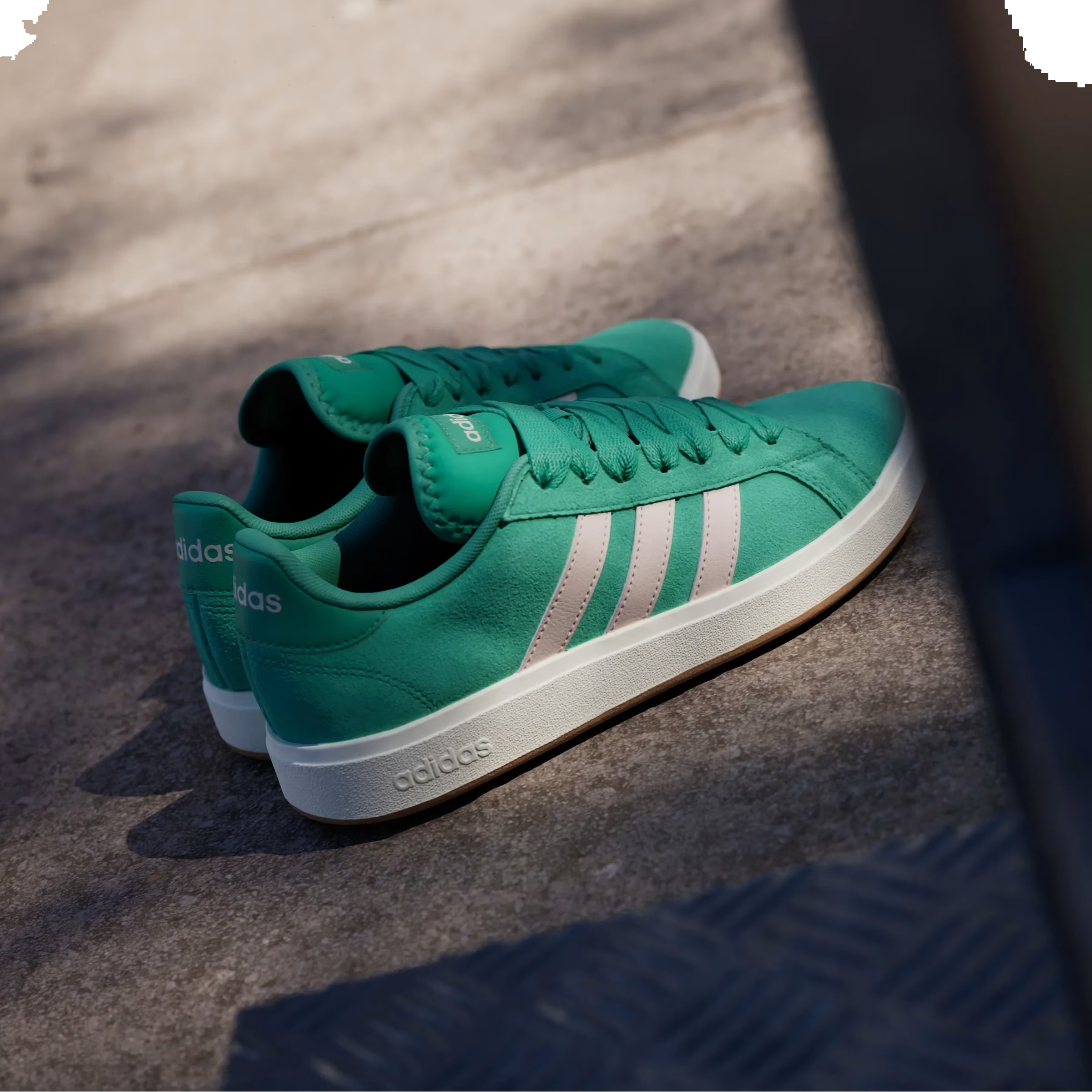 adidas Grand Court Base 00s Court Green Putty Mauve Off White (Women's)