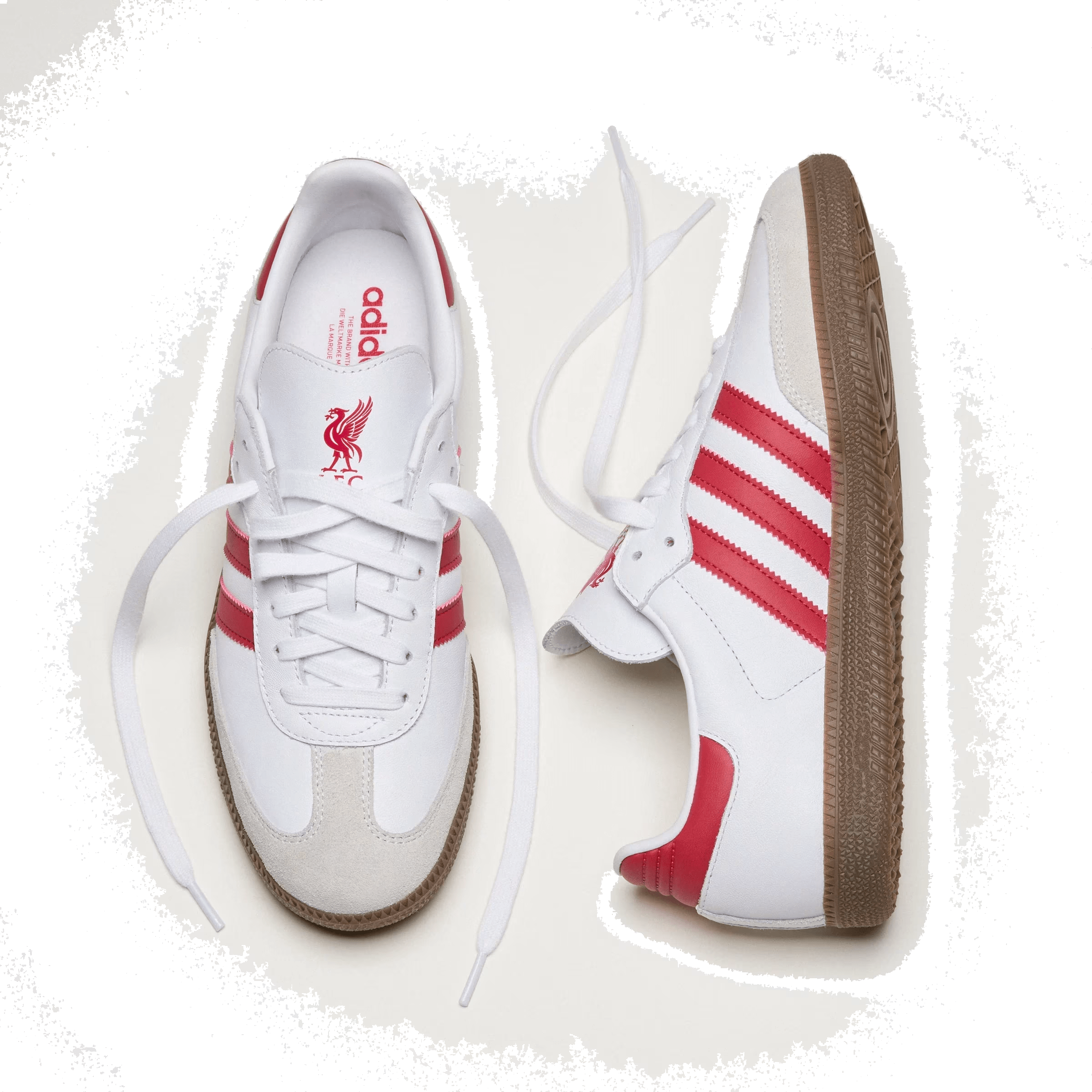 Liverpool FC x Adidas Samba "White Strawberry Red"