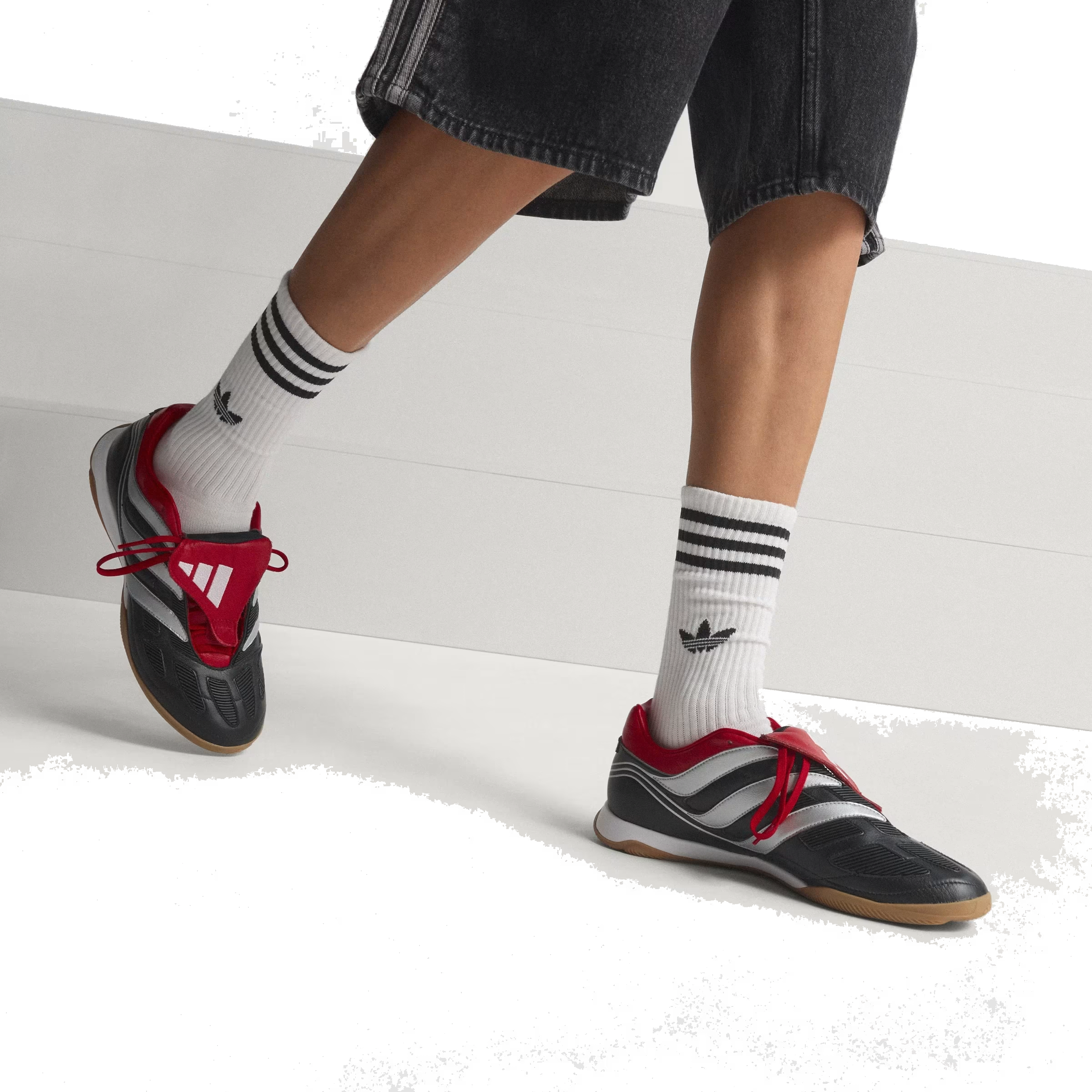 adidas Predator Precision Street Black Silver Vivid Red Made in Germany