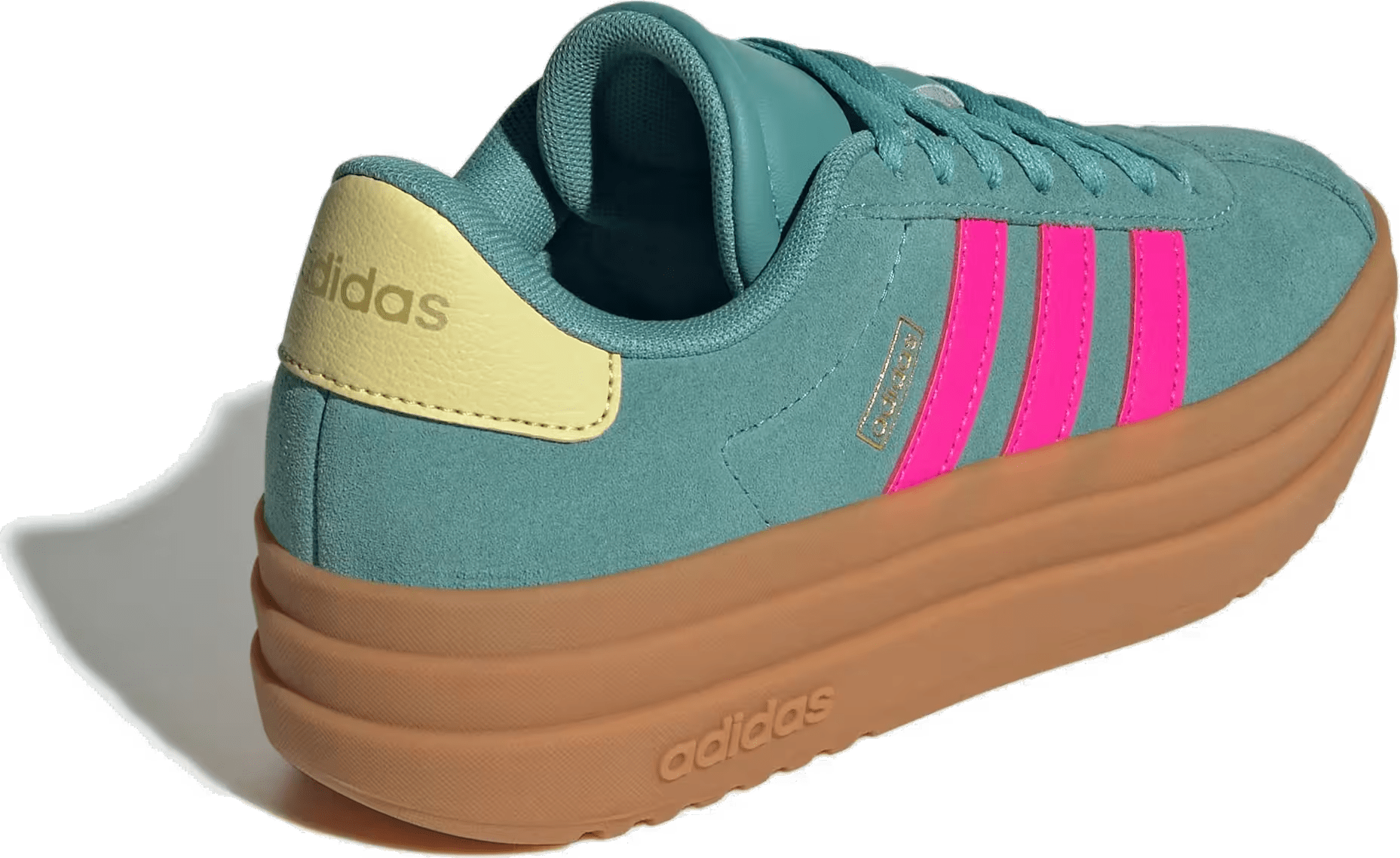 adidas VL Court Bold Powder Teal Shock Pink Powder Yellow (GS)