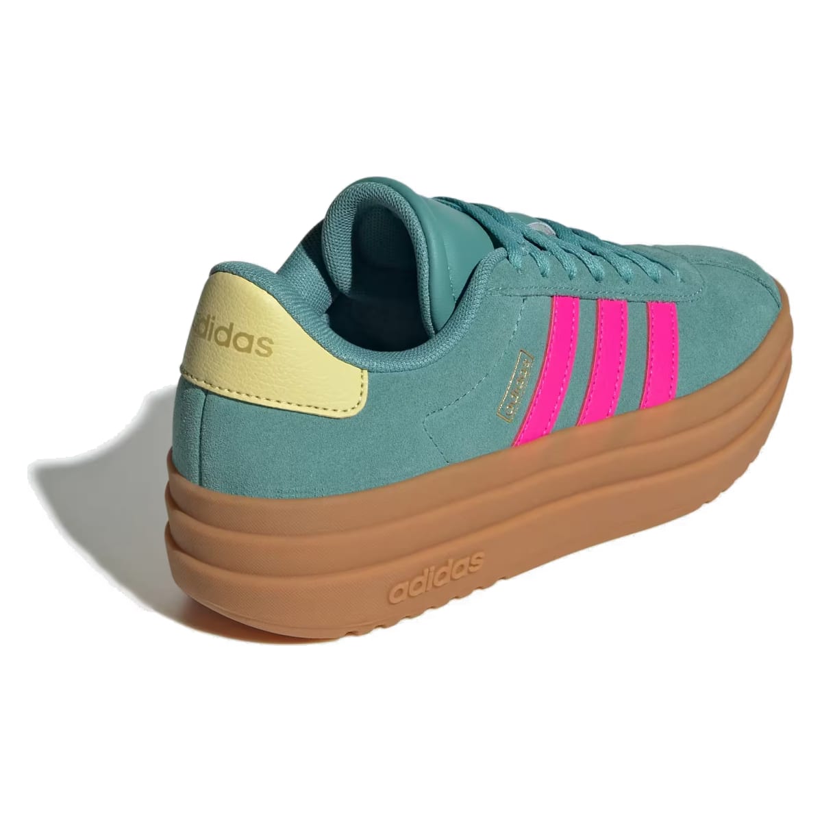 adidas VL Court Bold Powder Teal Shock Pink Powder Yellow (GS)