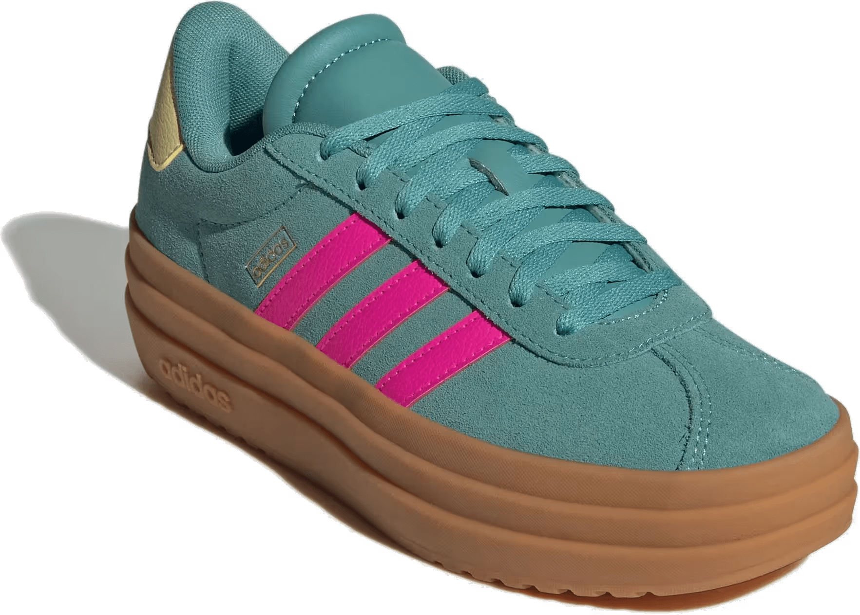 adidas VL Court Bold Powder Teal Shock Pink Powder Yellow (GS)