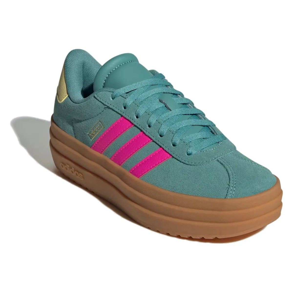 adidas VL Court Bold Powder Teal Shock Pink Powder Yellow (GS)