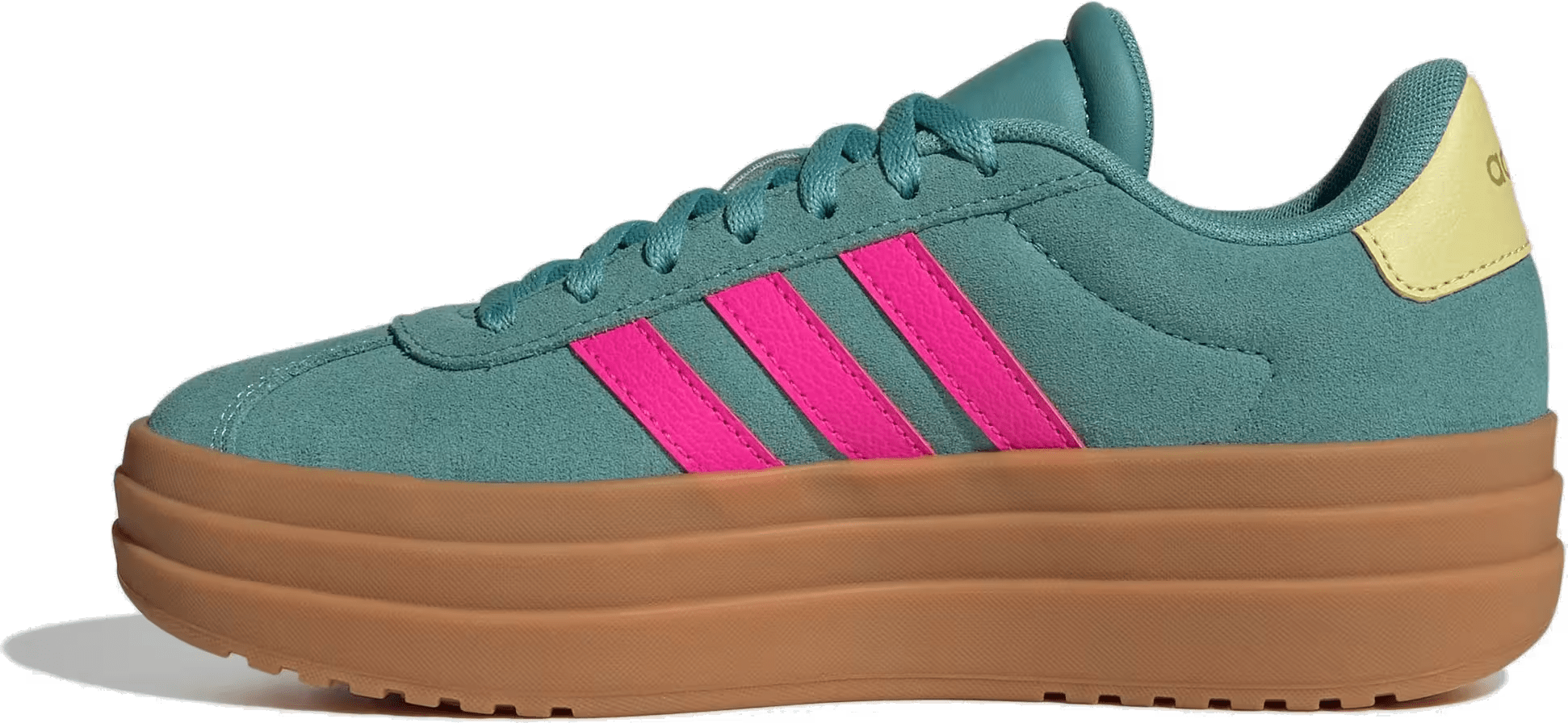 adidas VL Court Bold Powder Teal Shock Pink Powder Yellow (GS)