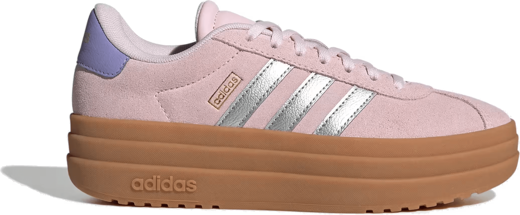 adidas VL Court Bold Clear Pink Silver Metallic Gold Metallic (GS)