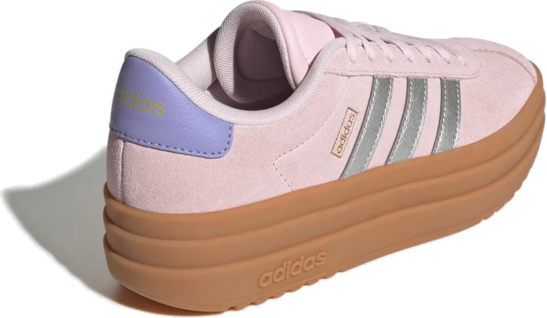 adidas VL Court Bold Clear Pink Silver Metallic Gold Metallic (GS)